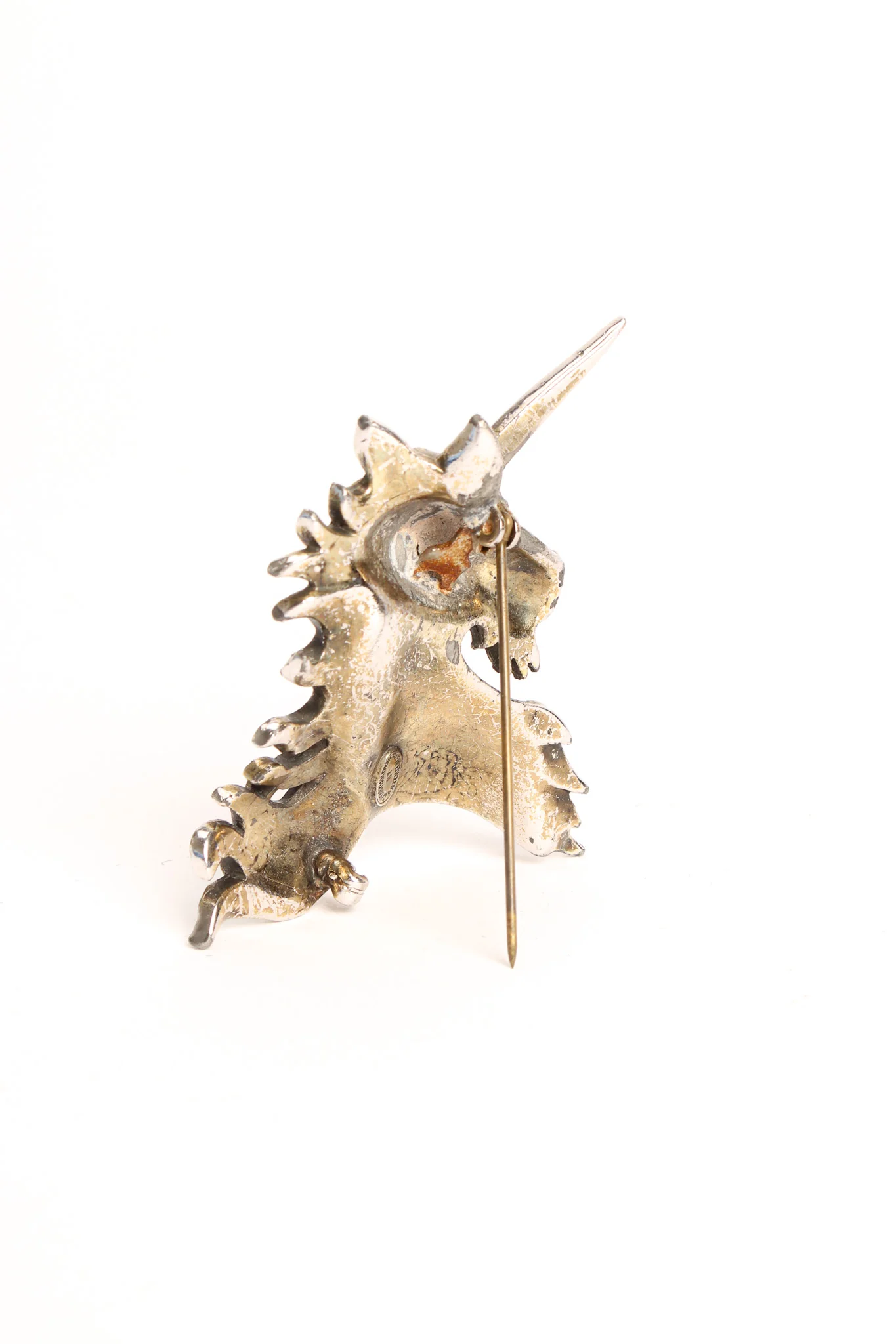 1952 Unicorn Crystal Brooch - Image 6