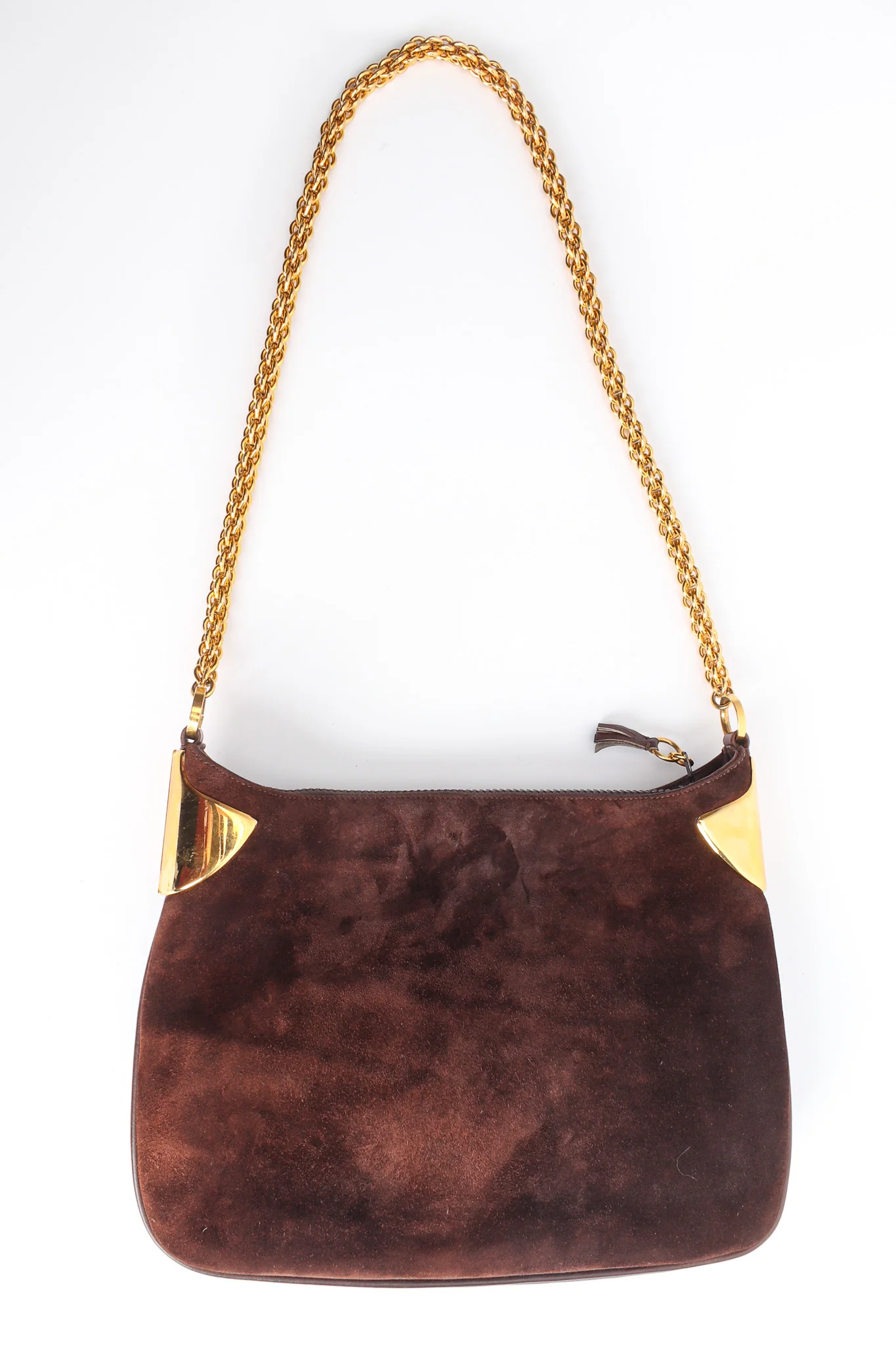 1970s Suede Shoulder Bag - Image 4