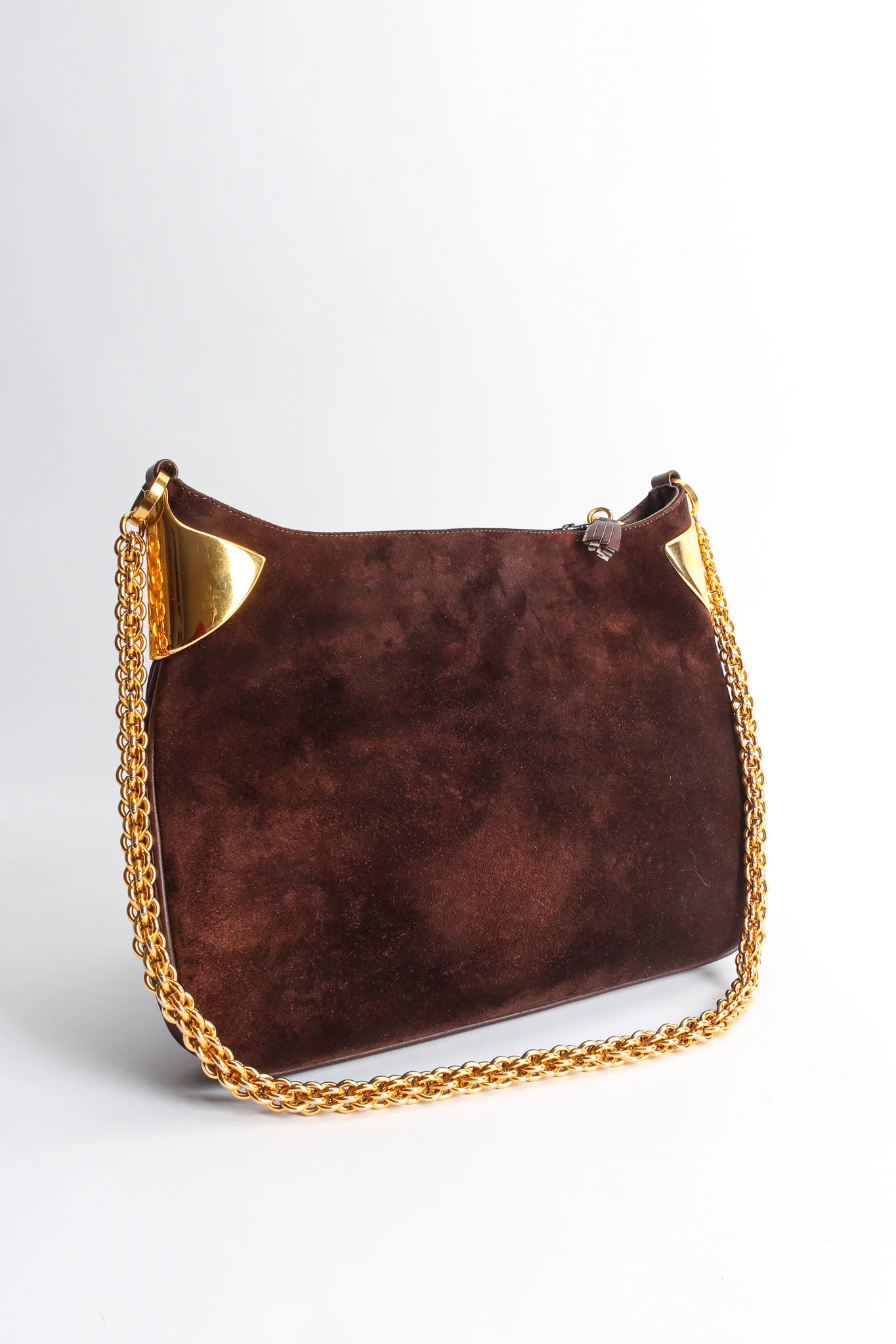 1970s Suede Shoulder Bag - Image 8