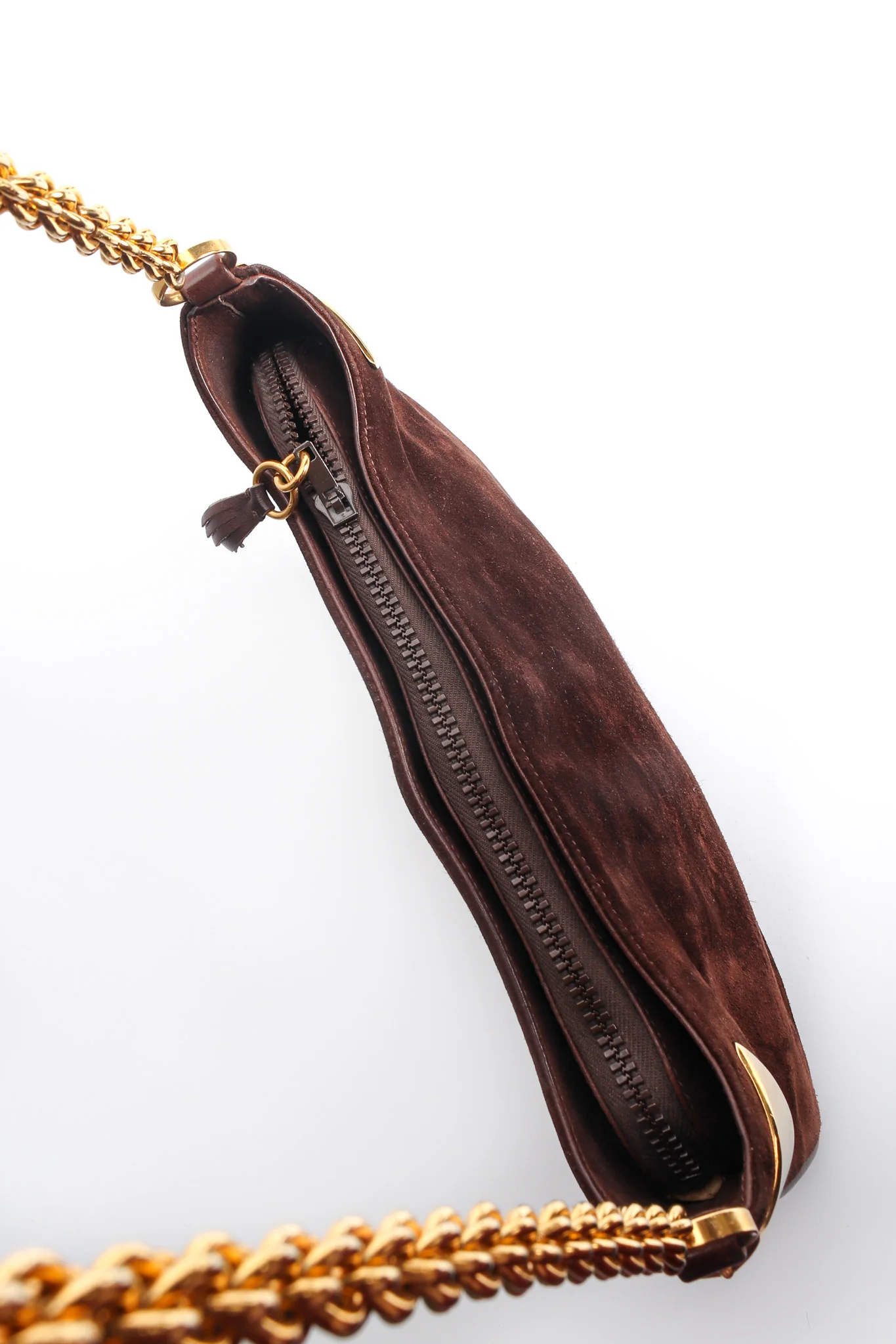 1970s Suede Shoulder Bag - Image 9