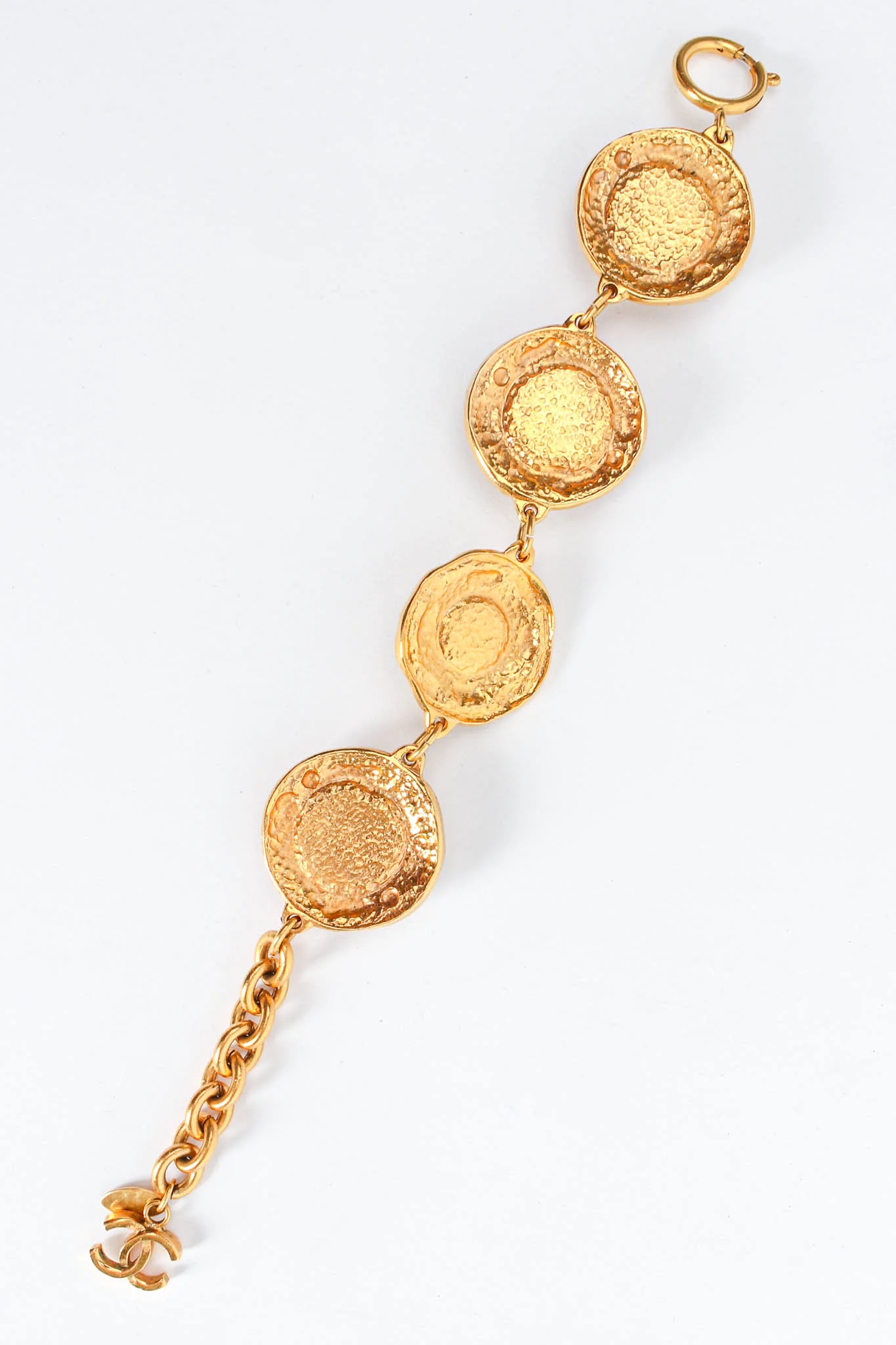 1980s Coin Pearl Charm Bracelet - Image 5