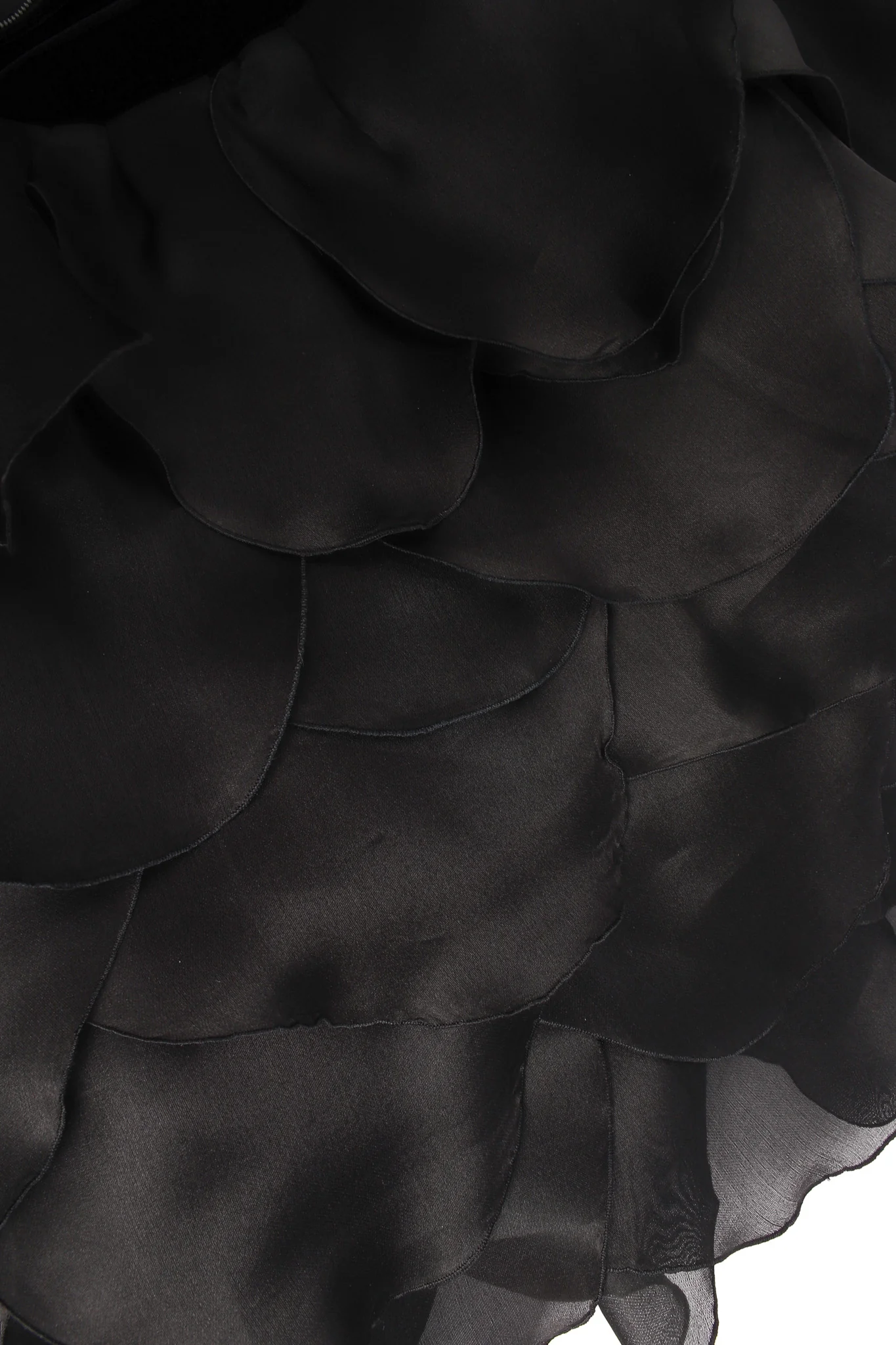 Leaf Panel Silk Velvet Dress - Image 7