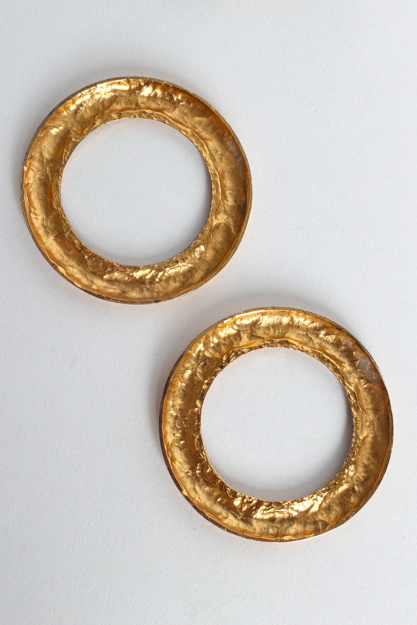 1980s Quilt Pattern Hoop Multi Earrings - Image 9