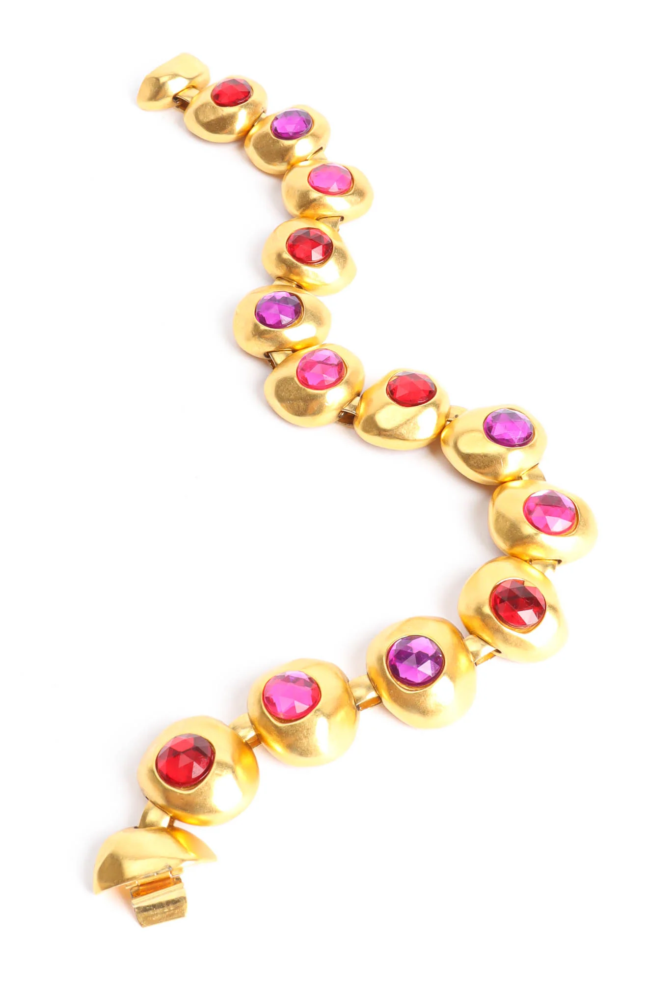 1980s Rock Rhinestone Necklace - Image 4
