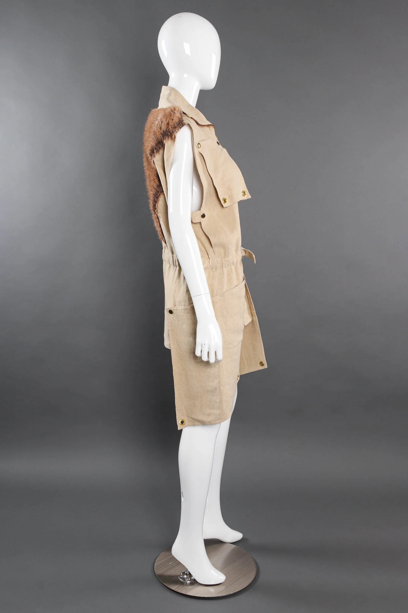 1981 Wolf Duster Linen Vest - Image 6