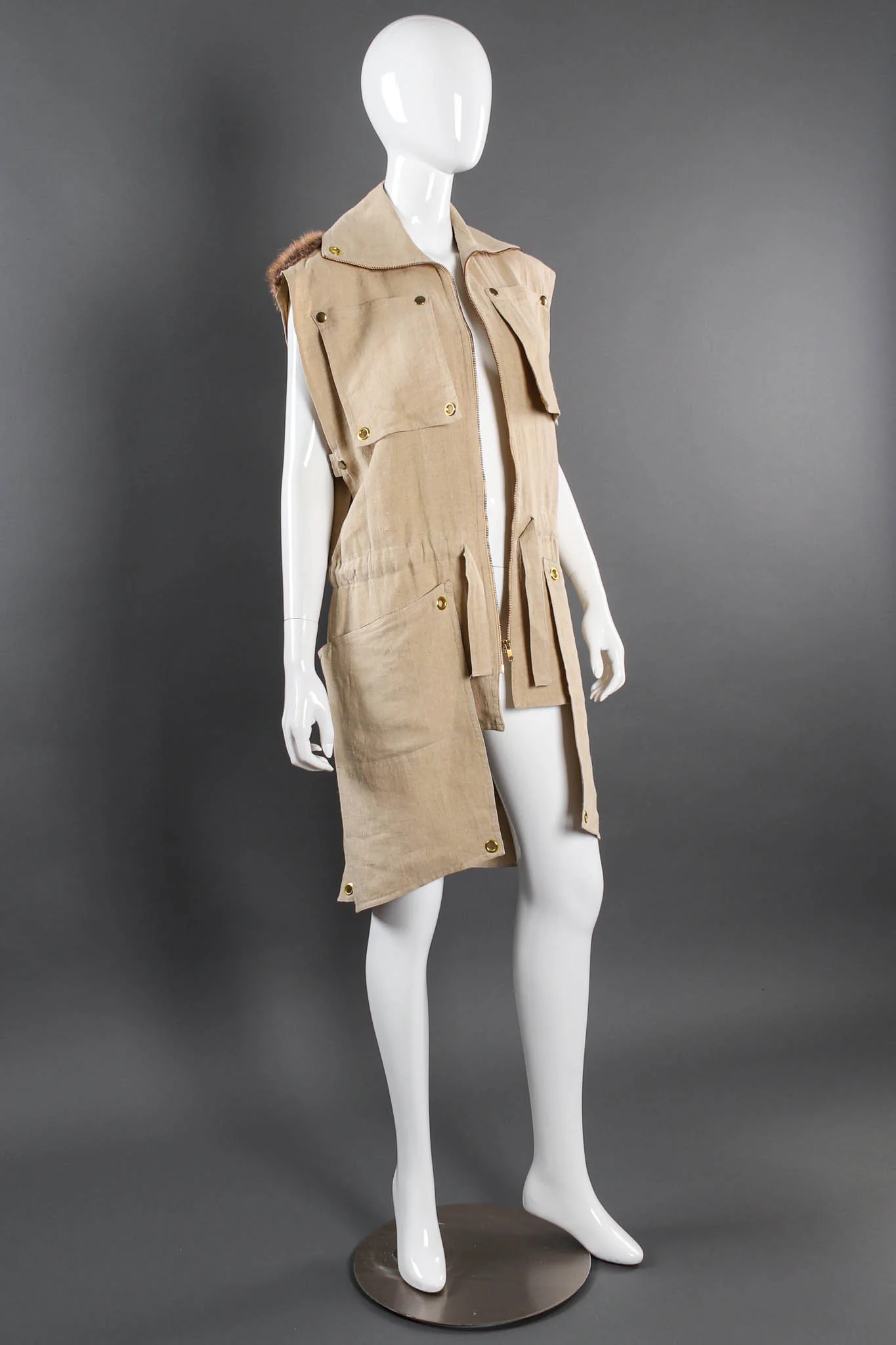 1981 Wolf Duster Linen Vest - Image 7