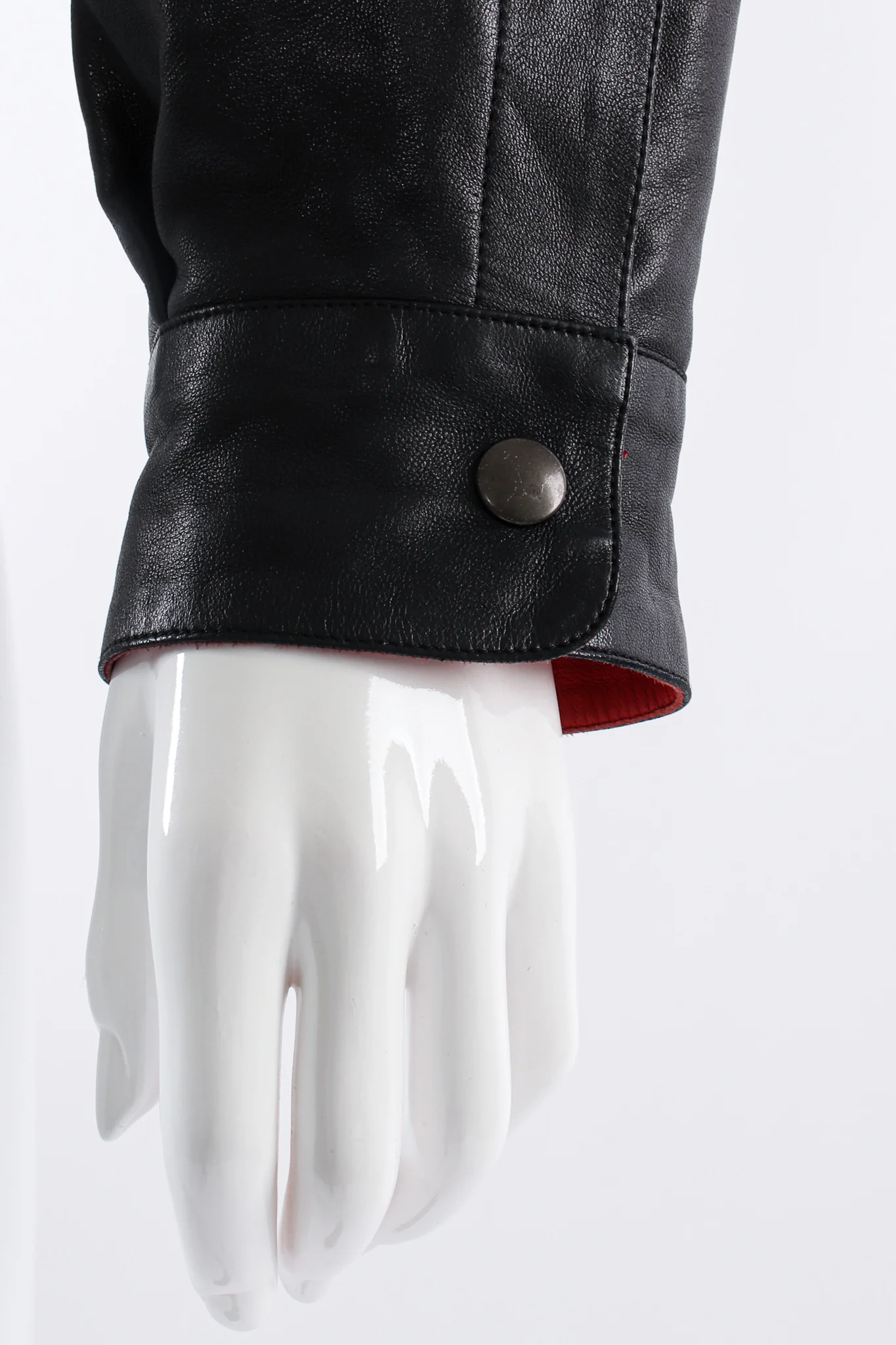 1984 S/S Cropped Leather Jacket - Image 8