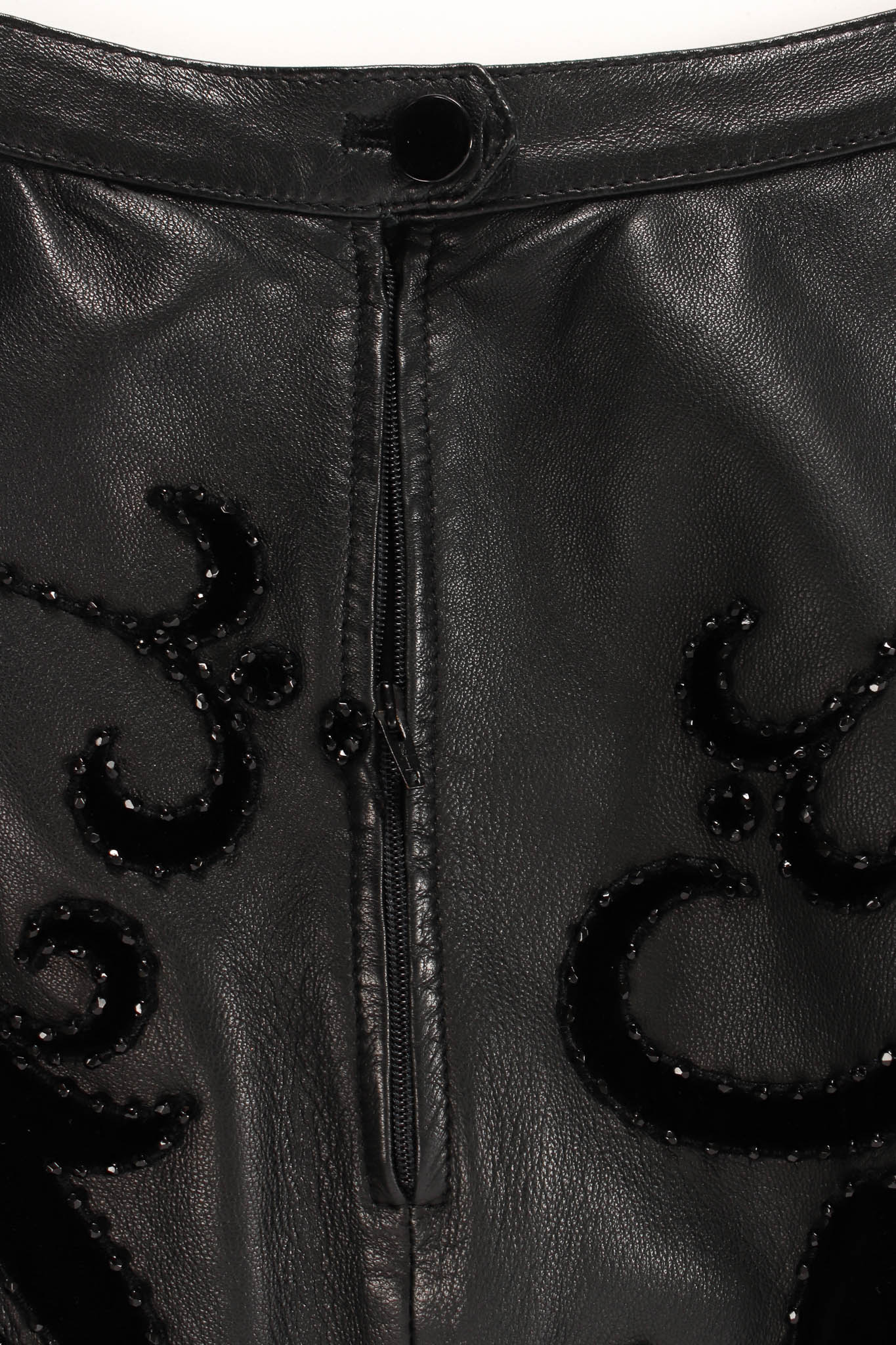 Leather Fleur Beaded Top & Skirt Set - Image 18