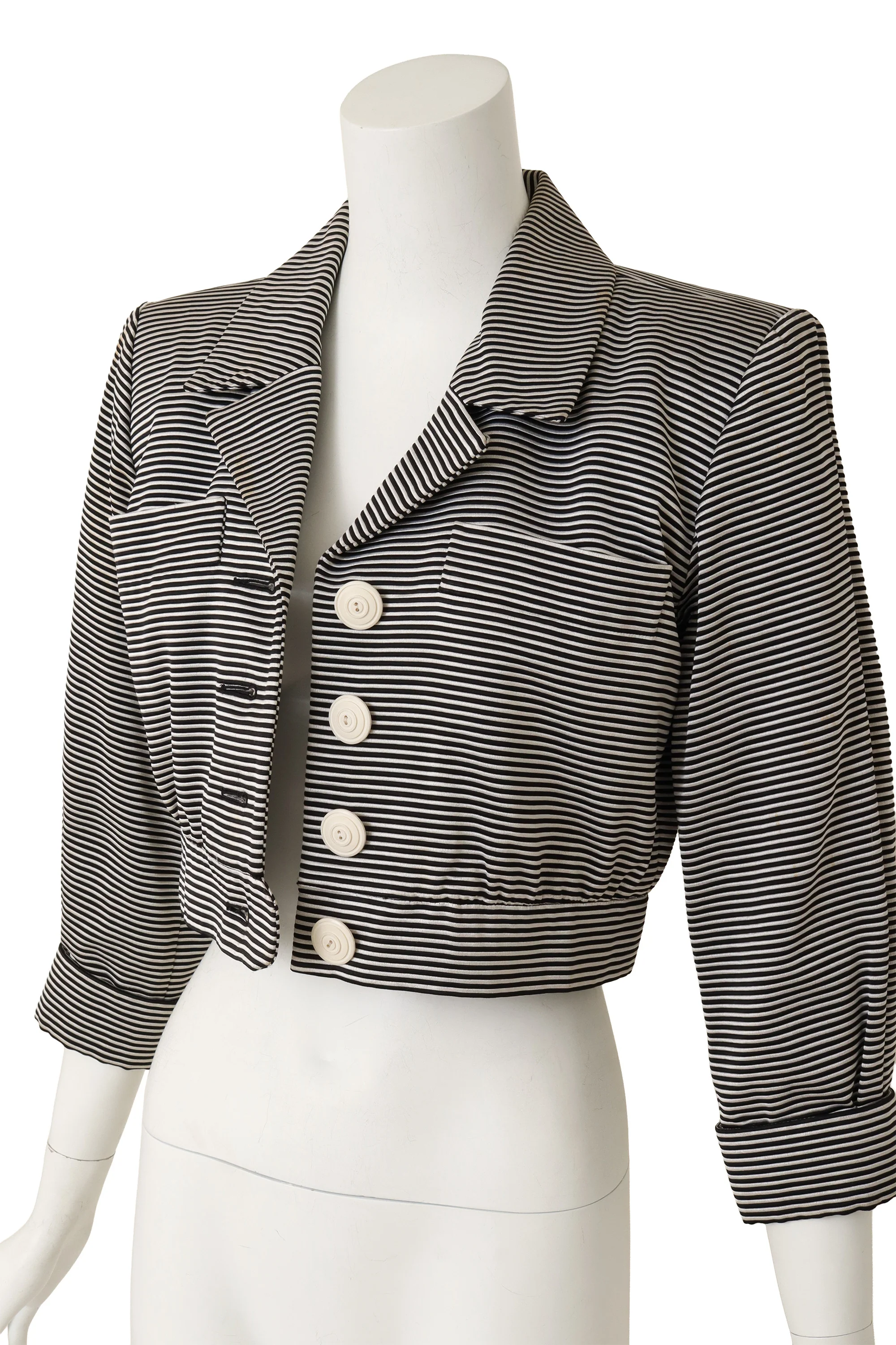 1986 S/S Crop Stripe Jacket - Image 3