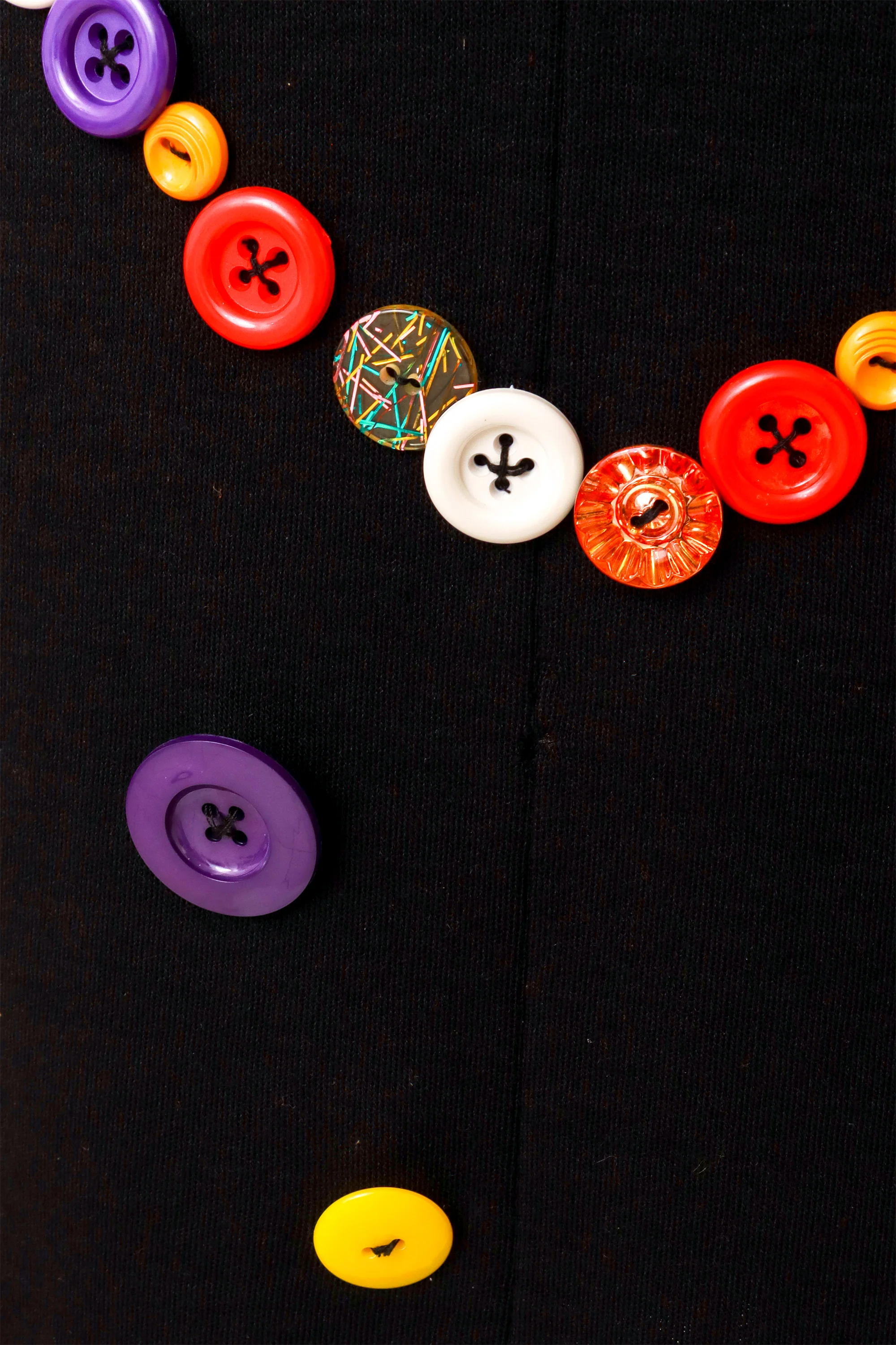 1987 F/W Button Heart Dress - Image 9