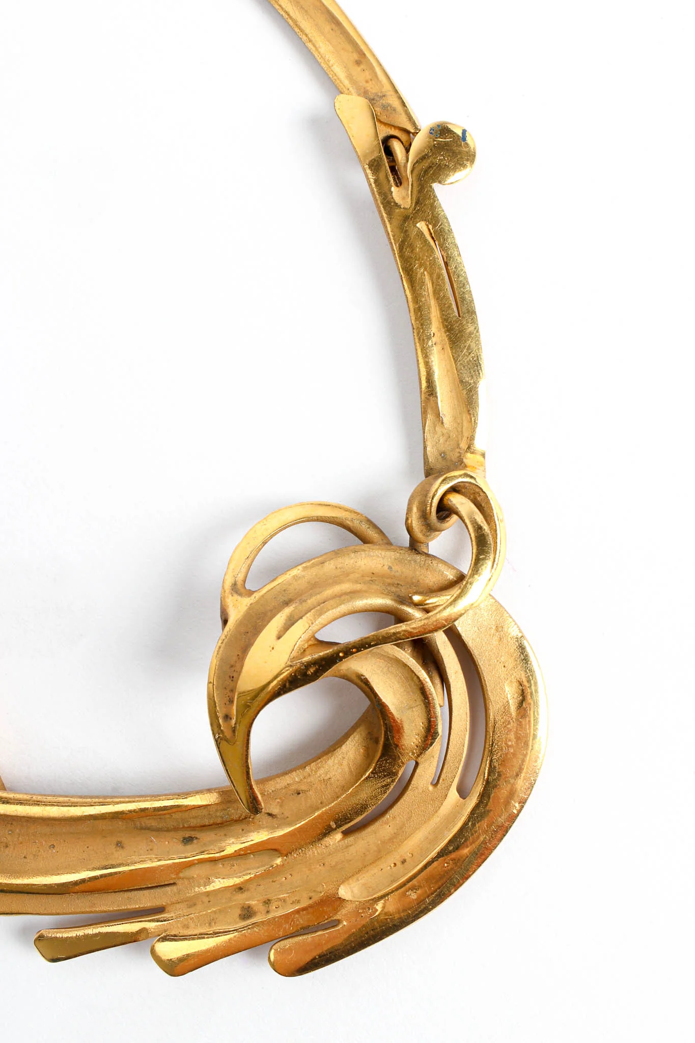1988 Abstract Flame Choker Necklace - Image 7