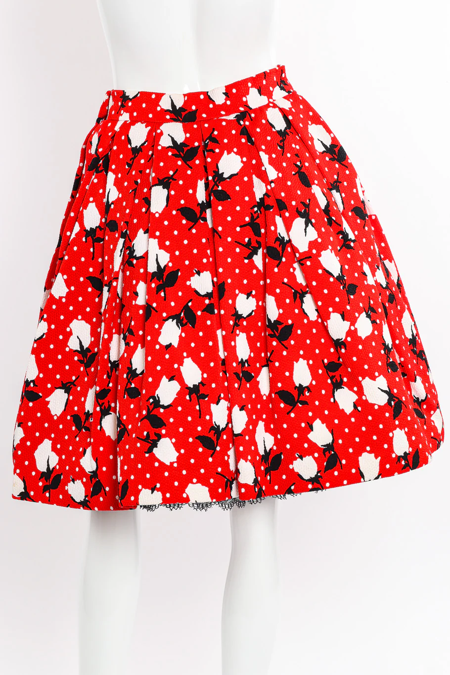 1988 S/S Floral Dot Full Skirt - Image 3