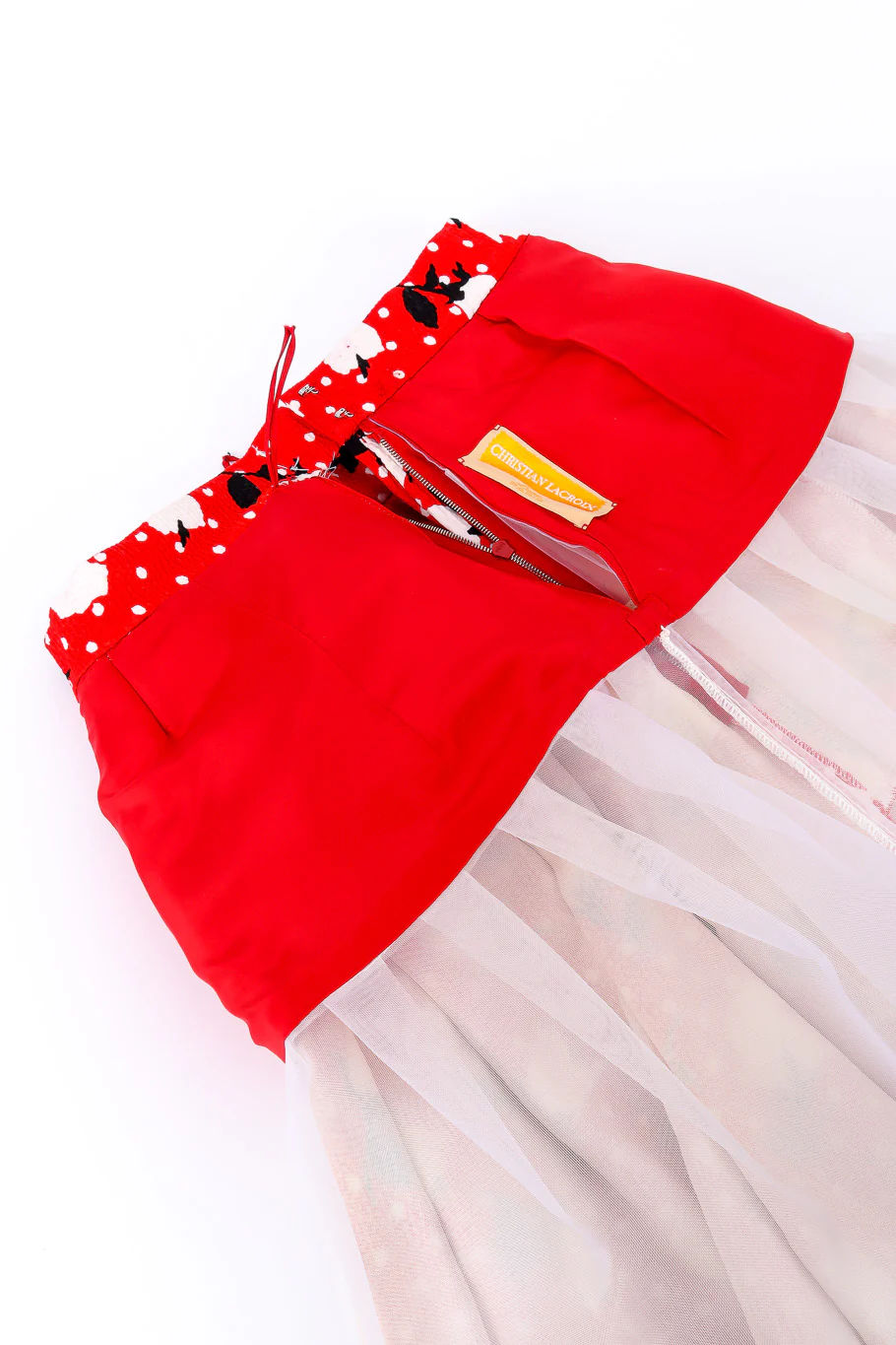 1988 S/S Floral Dot Full Skirt - Image 7