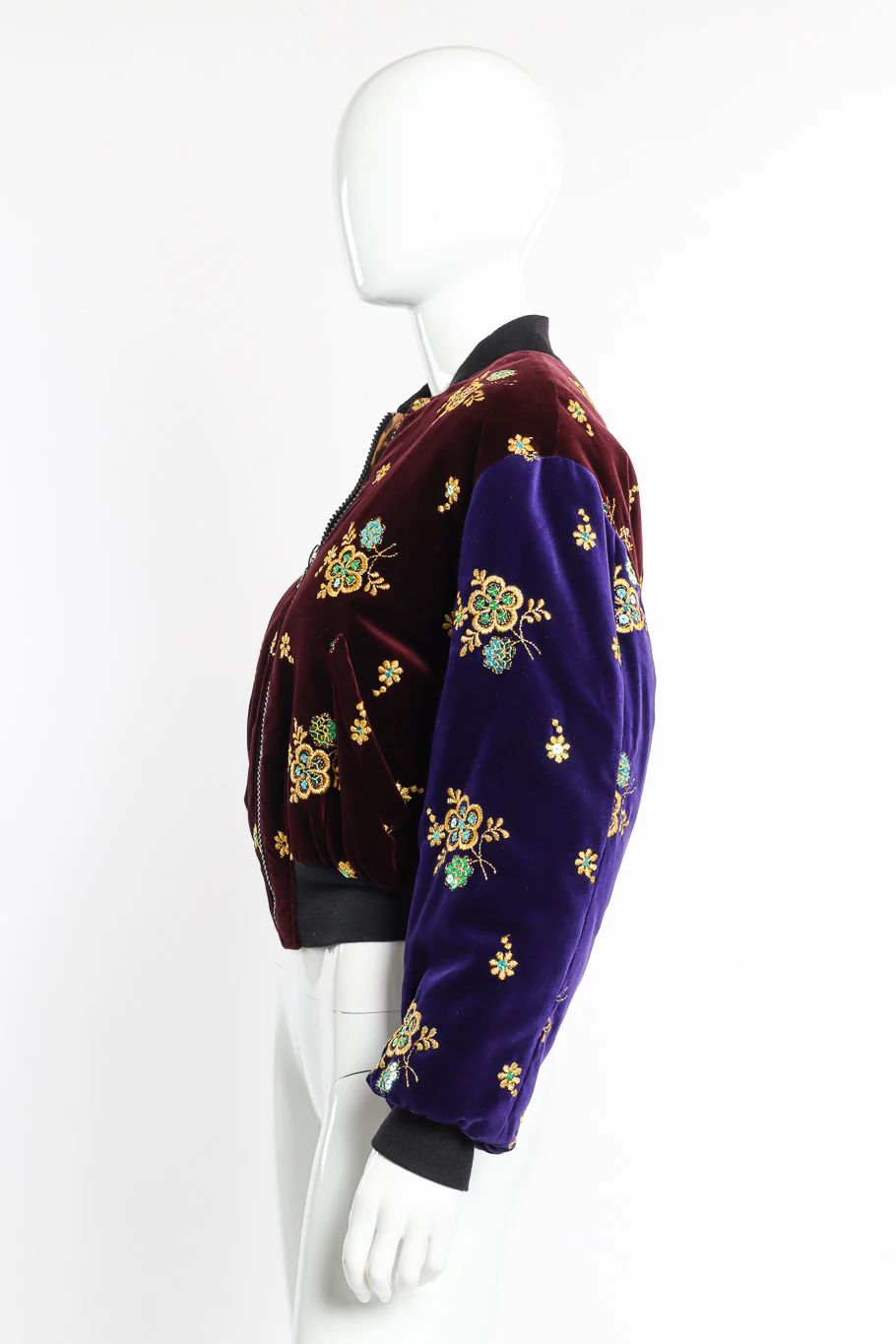 1989 F/W Sequined Velvet Bomber - Image 3