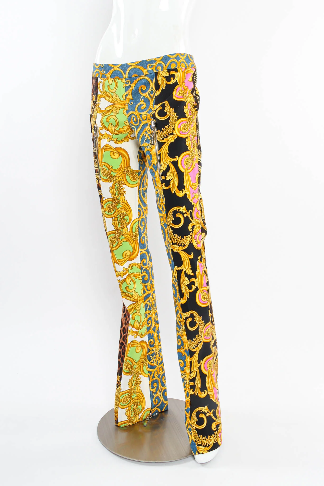 1990s Baroque Patchwork Print Pant - Image 3