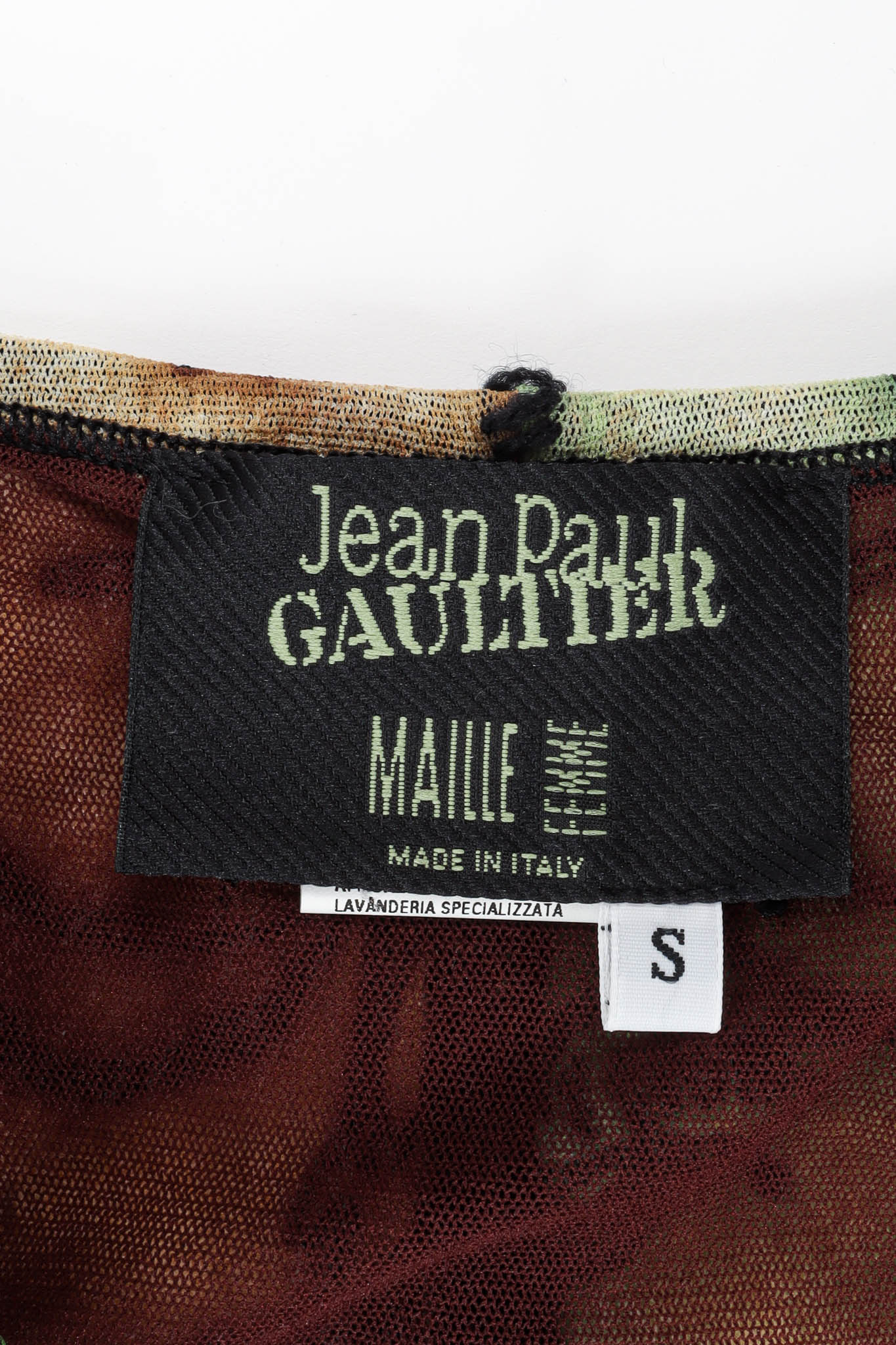 1990s Maille Iconic Faces Mesh Skirt - Image 12