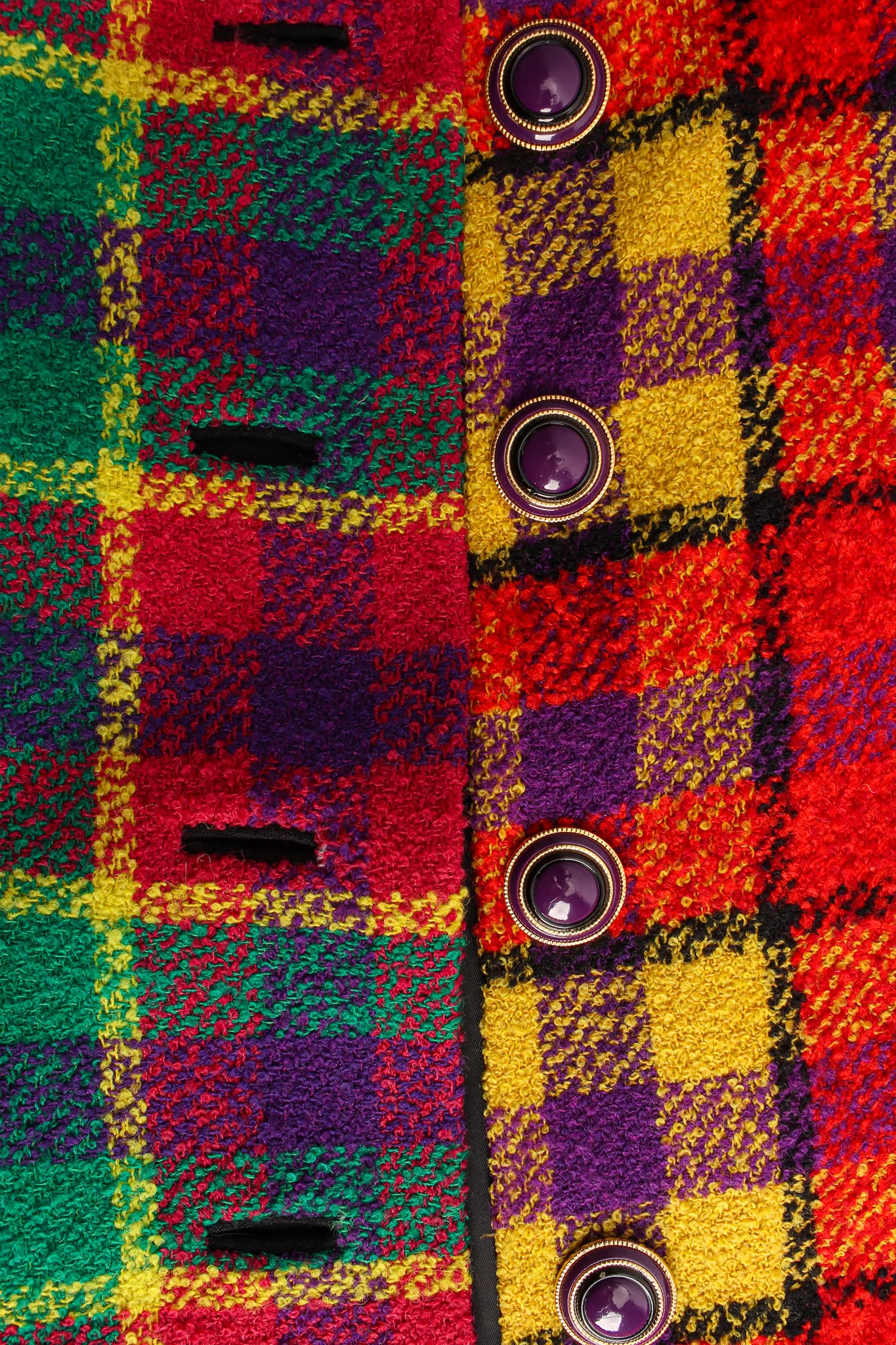 1991 A/W Rainbow Tartan Plaid Jacket - Image 6