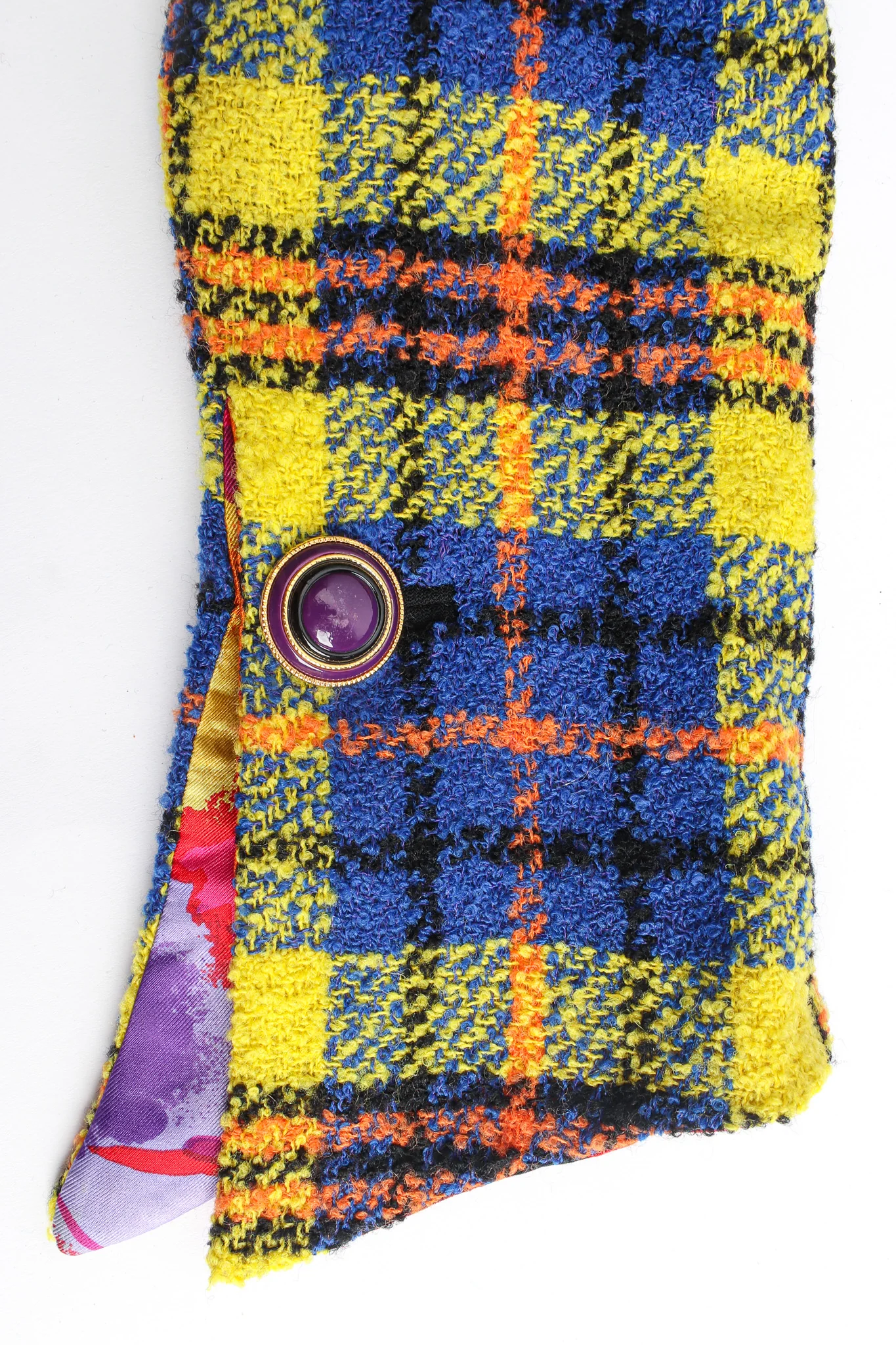 1991 A/W Rainbow Tartan Plaid Jacket - Image 7