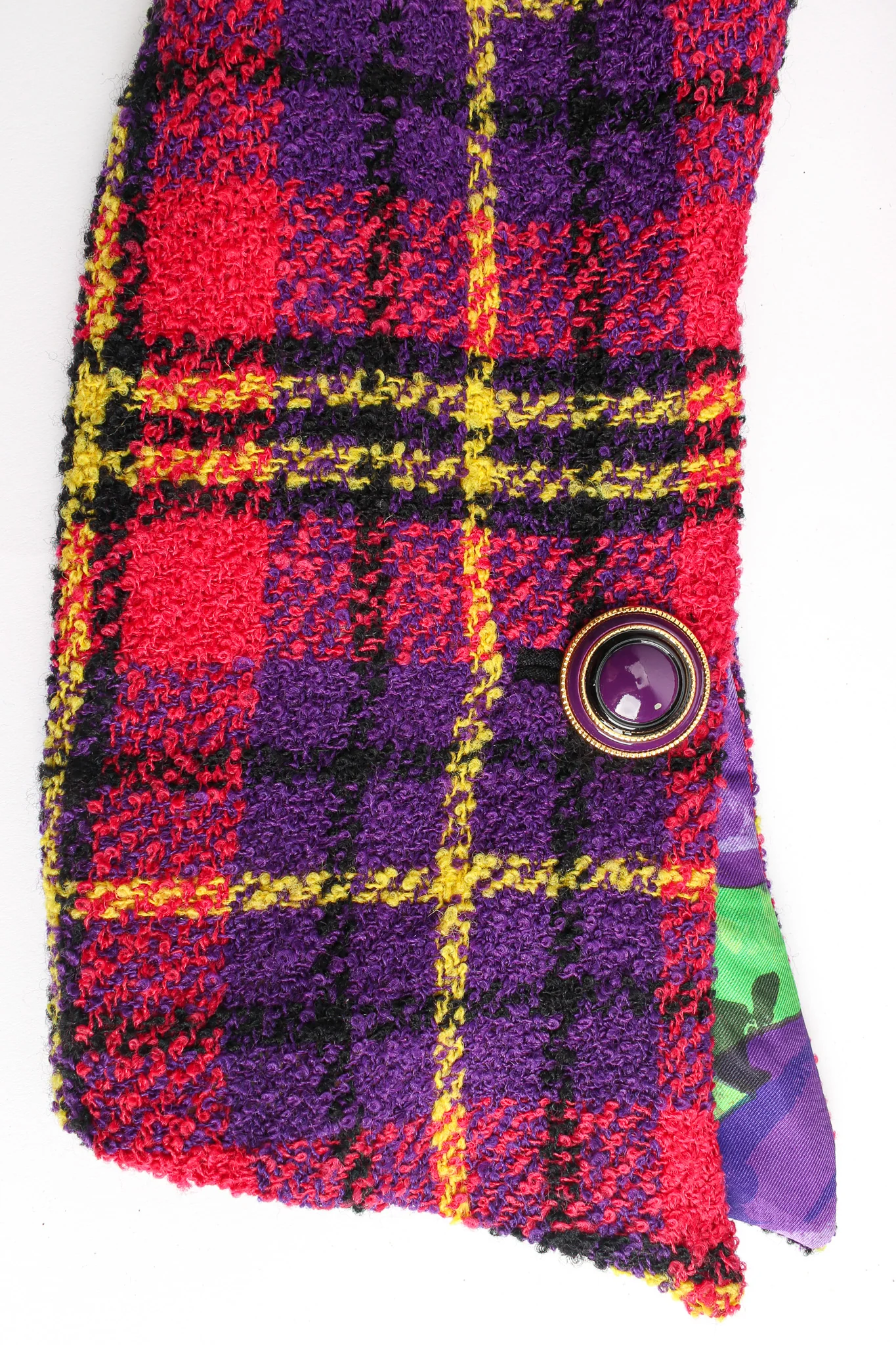 1991 A/W Rainbow Tartan Plaid Jacket - Image 8