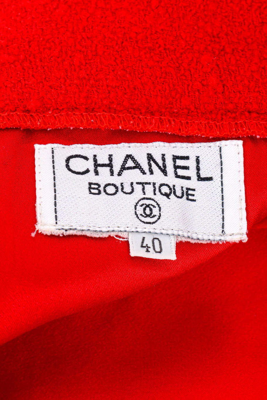 1992 F/W Bouclé Jacket Skirt Set - Image 25