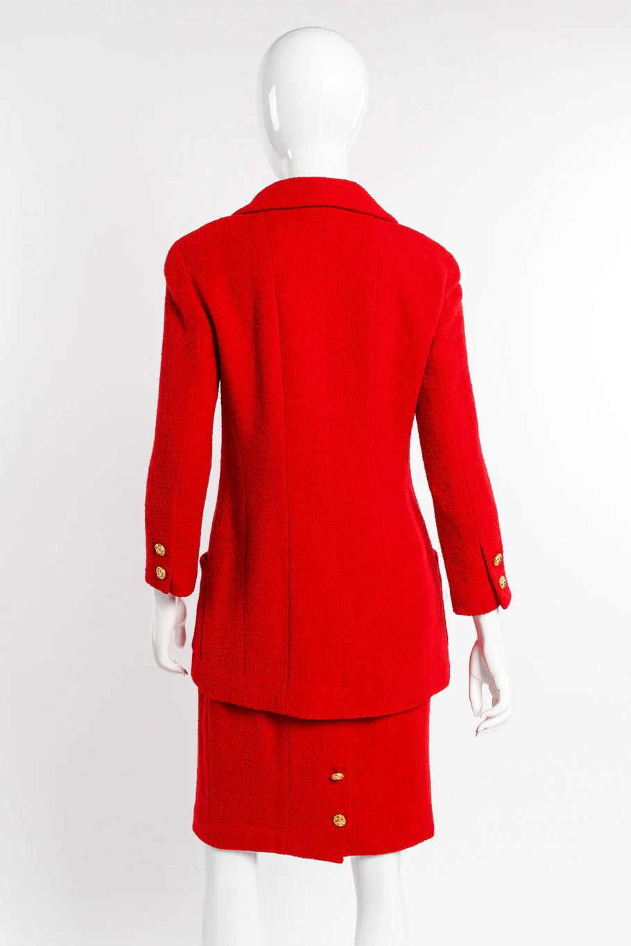 1992 F/W Bouclé Jacket Skirt Set - Image 3