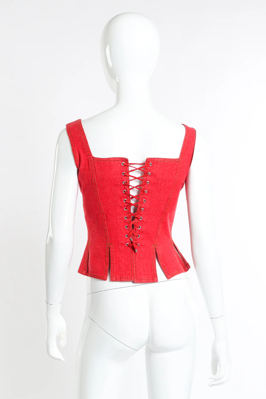 1993 S/S Denim Bustier Corset Top - Image 3