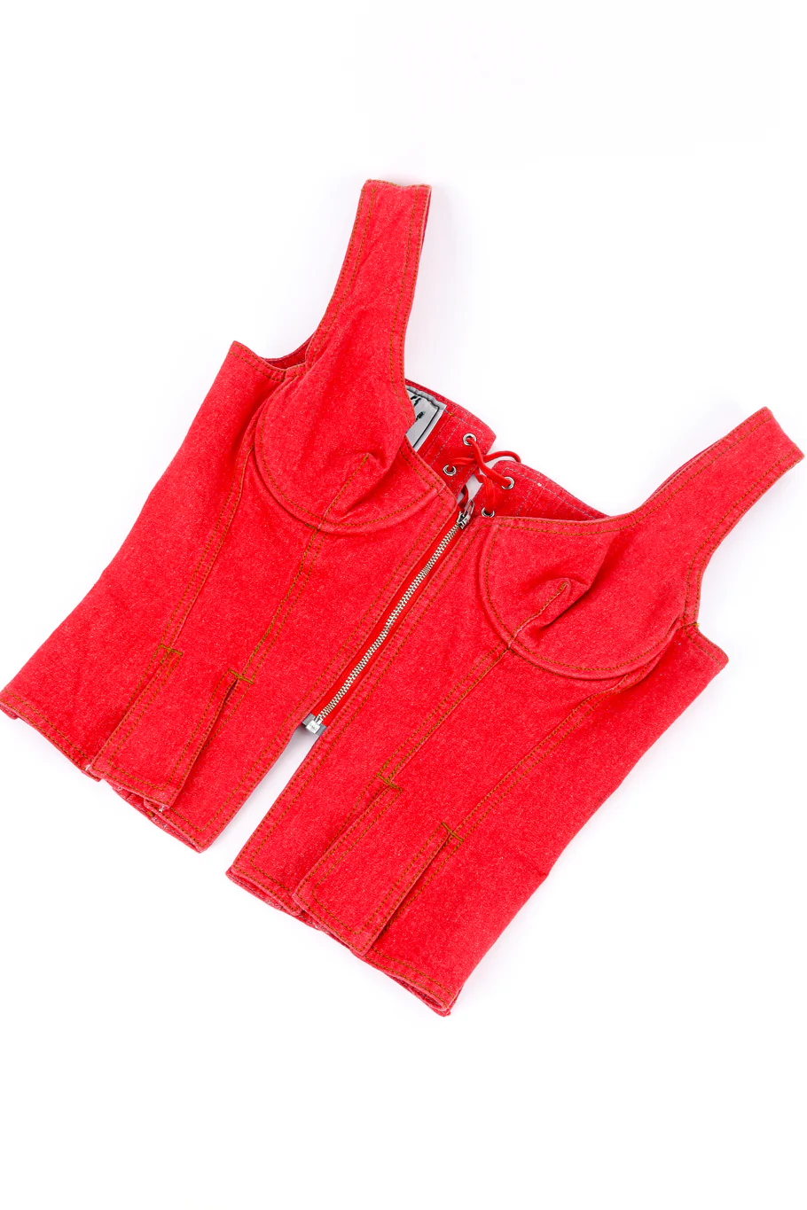 1993 S/S Denim Bustier Corset Top - Image 5