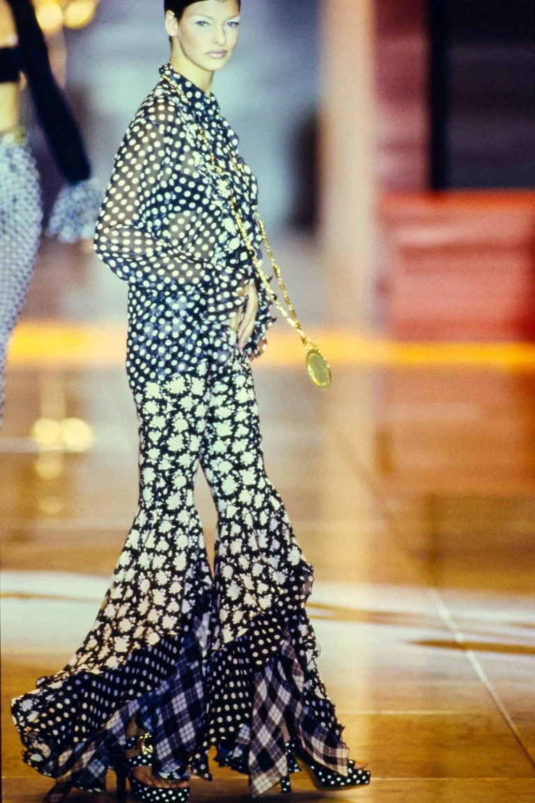 1993 S/S Dot Cardigan Dress - Image 2