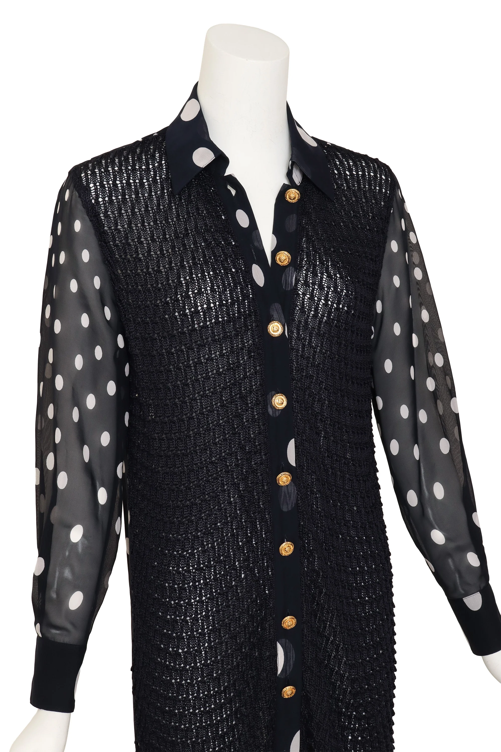 1993 S/S Dot Cardigan Dress - Image 4