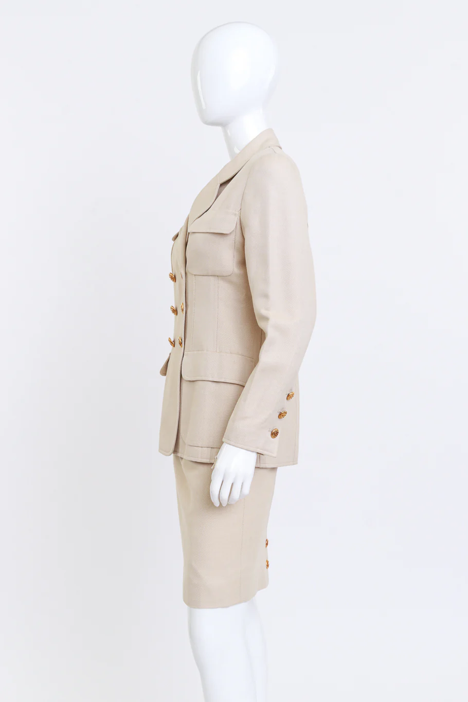 1993 S/S Double Breasted Skirt Suit - Image 3