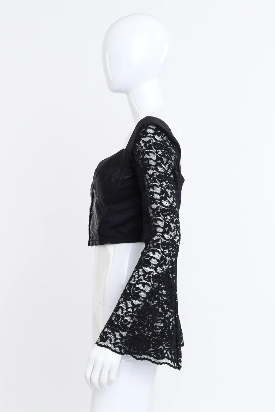 1993 S/S Satin & Lace Crop Bustier - Image 3