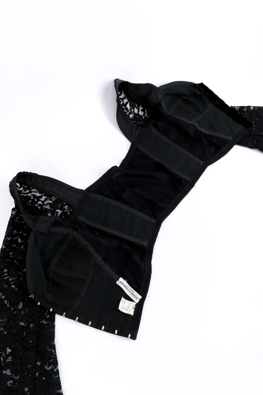 1993 S/S Satin & Lace Crop Bustier - Image 6