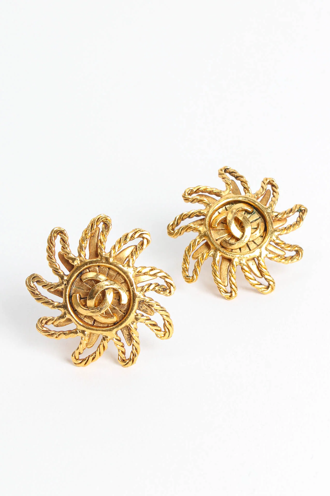 1994A Sun CC Logo Earrings