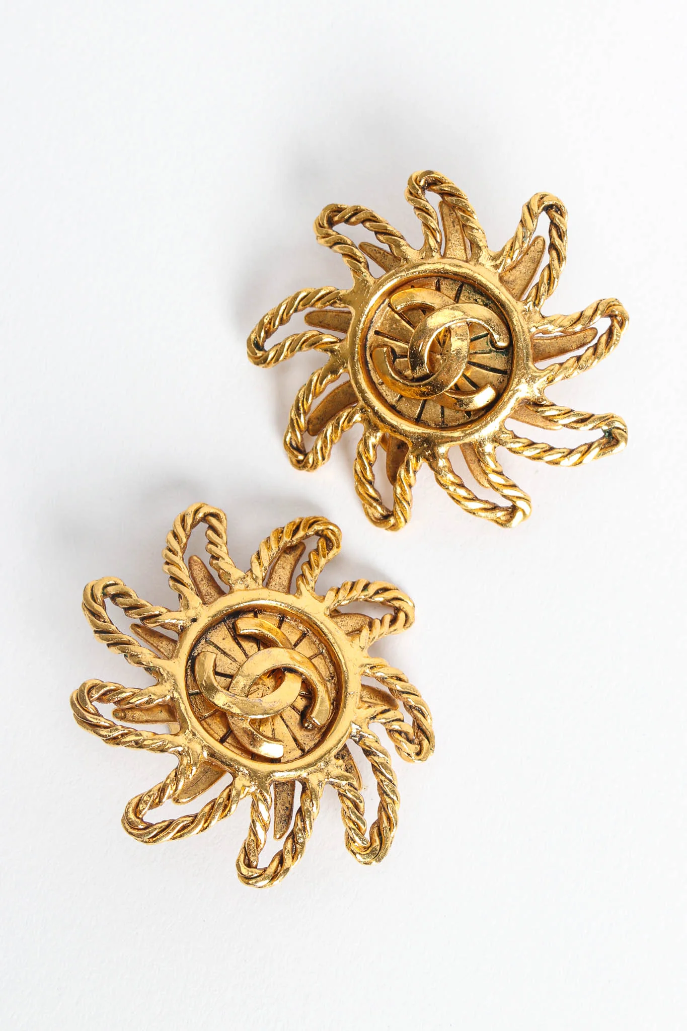1994A Sun CC Logo Earrings - Image 3