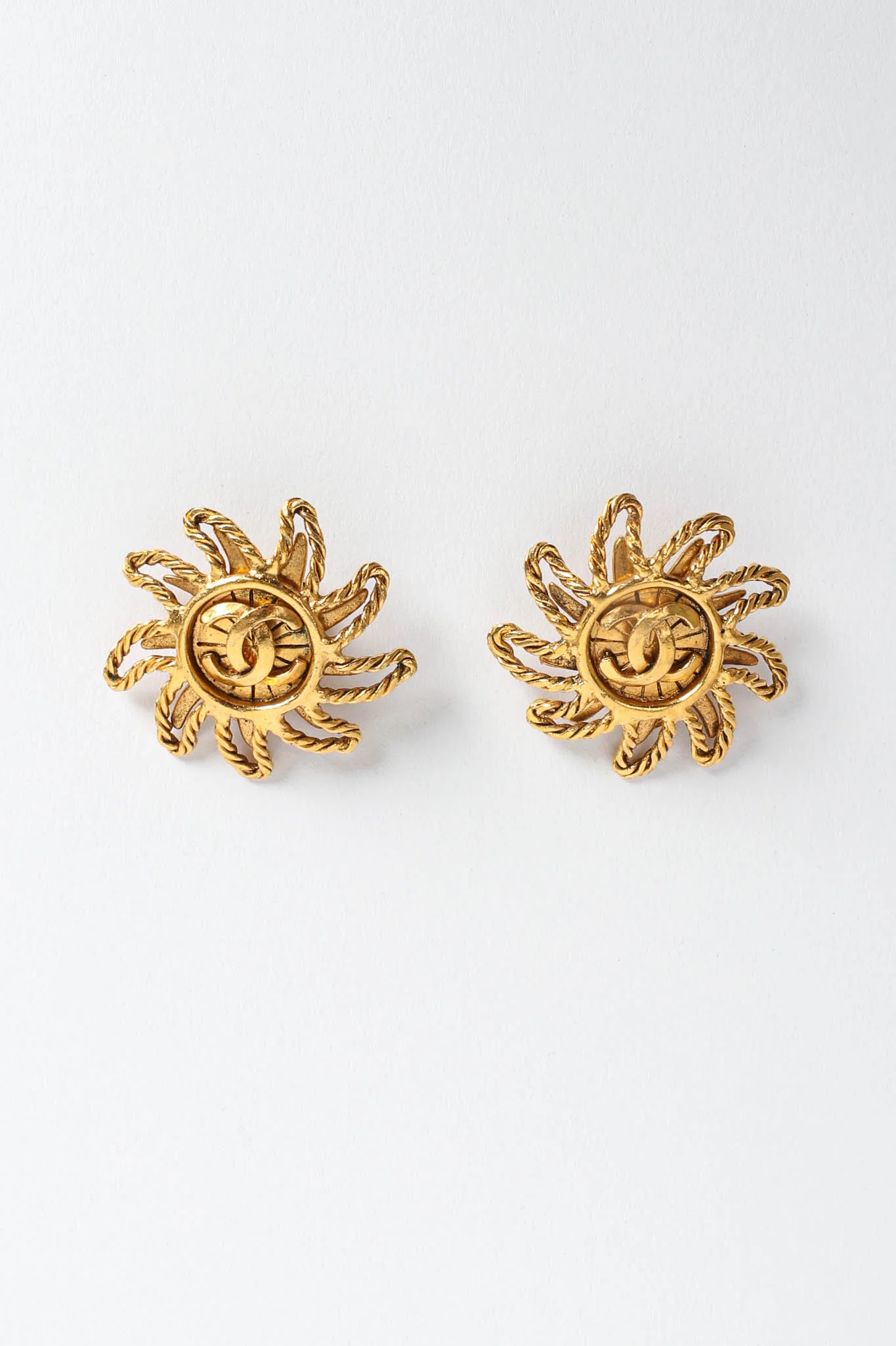 1994A Sun CC Logo Earrings - Image 4