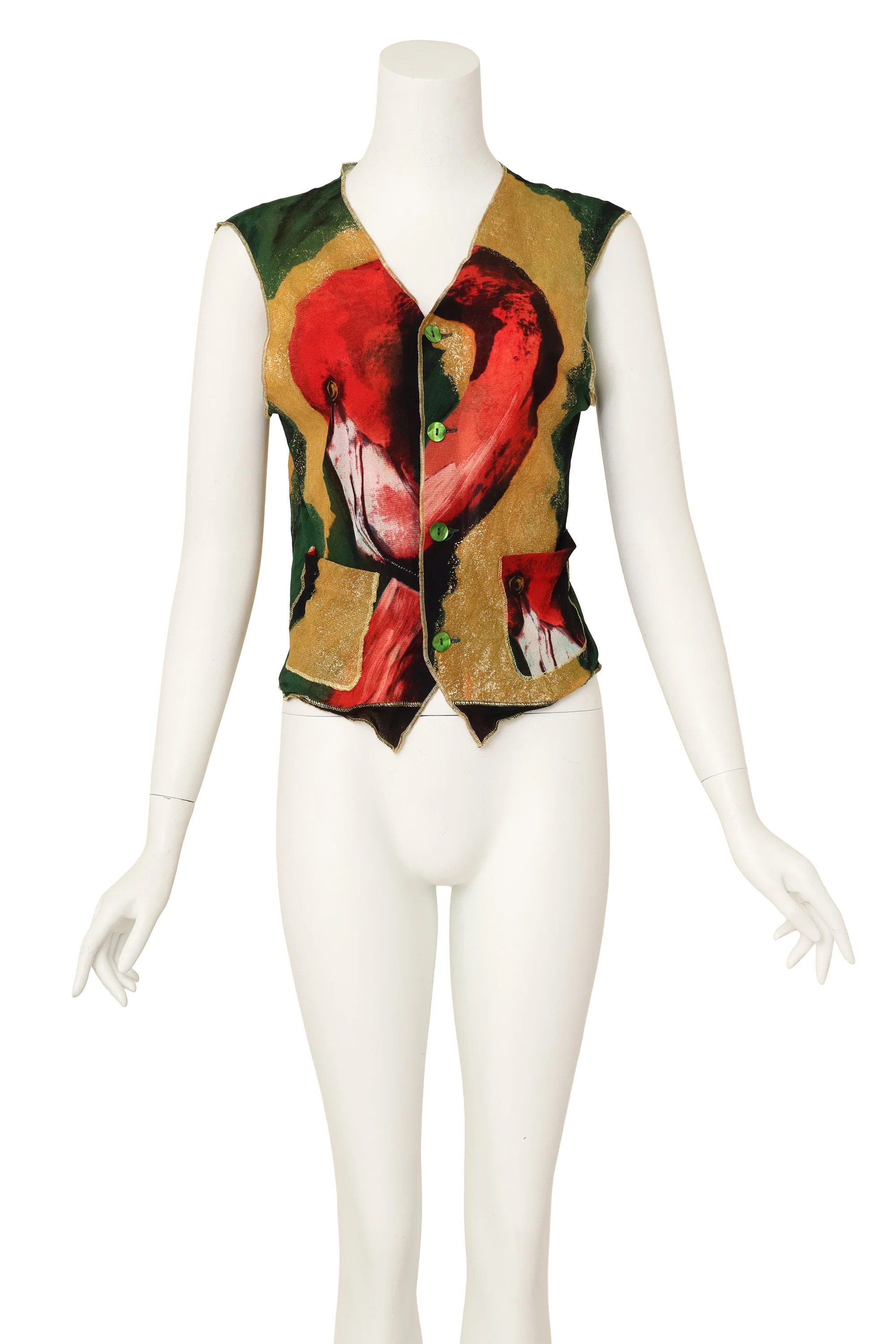 1996 S/S Mesh Flamingo Vest