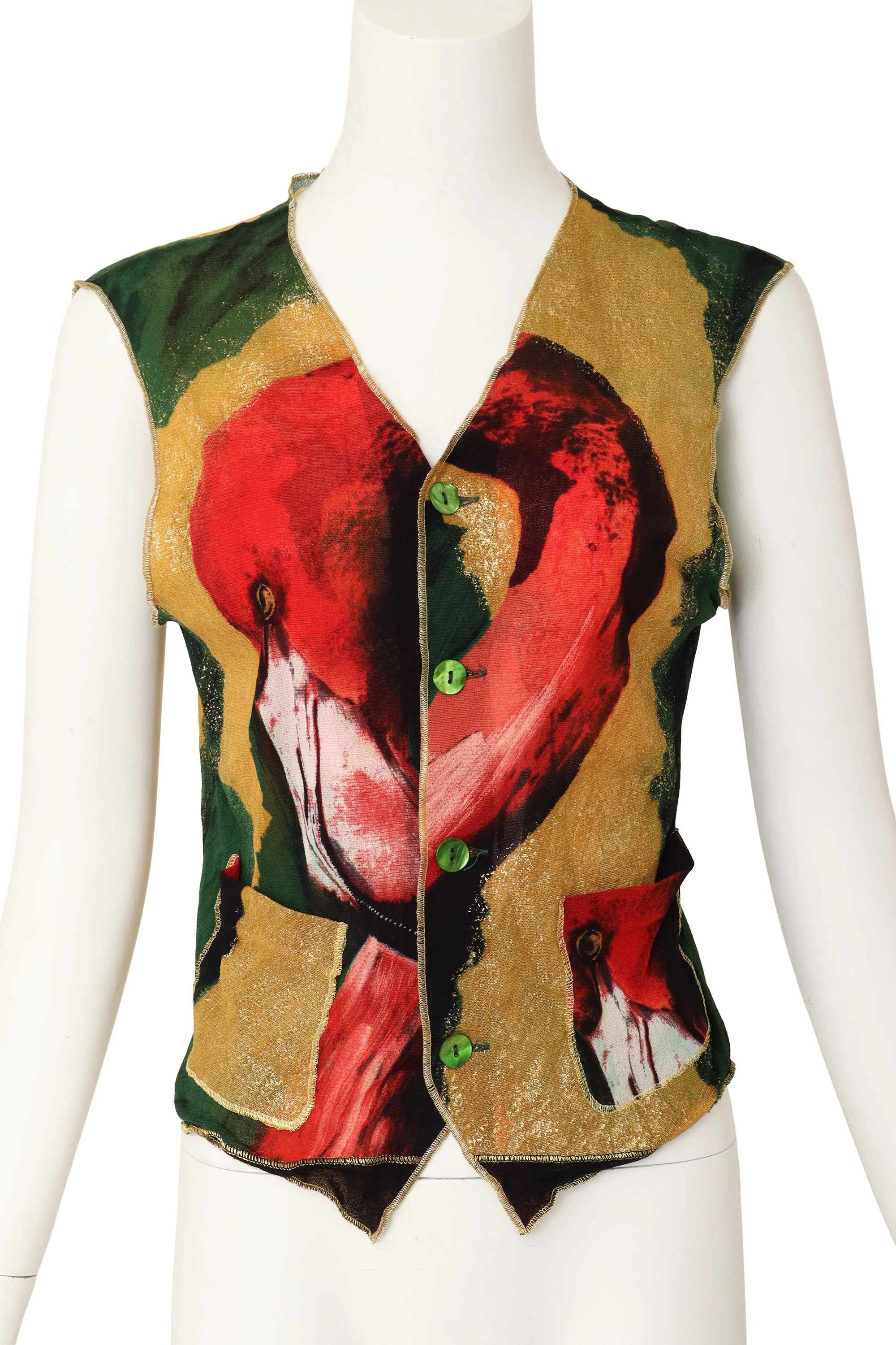1996 S/S Mesh Flamingo Vest - Image 3