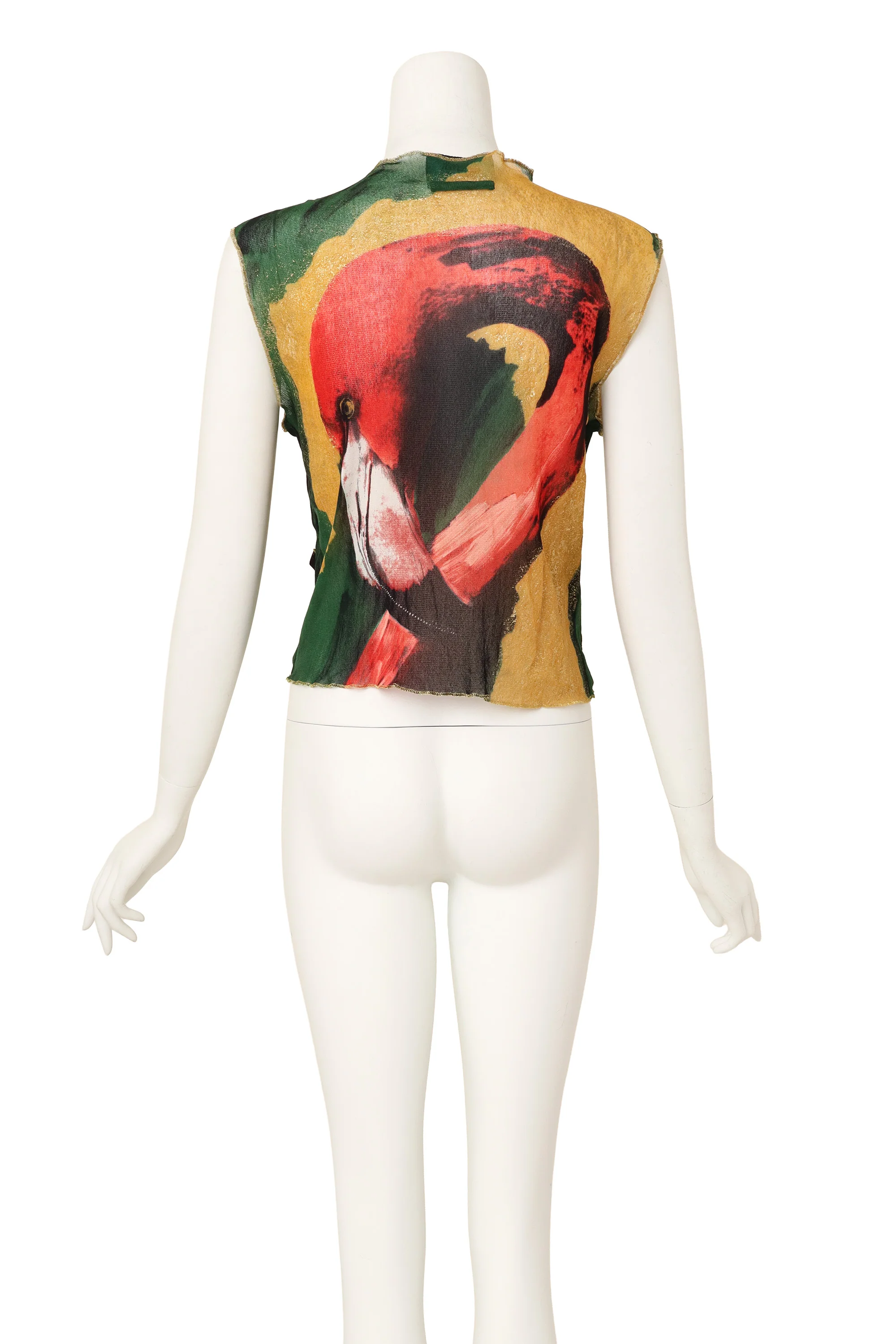 1996 S/S Mesh Flamingo Vest - Image 6