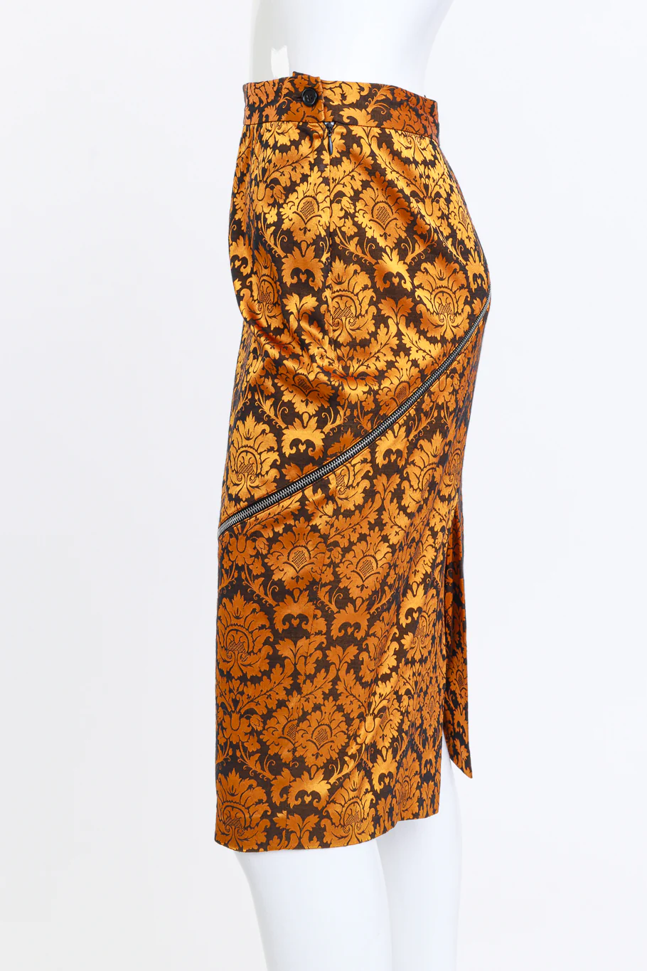 1997 S/S Damask Zipper Pencil Skirt - Image 2