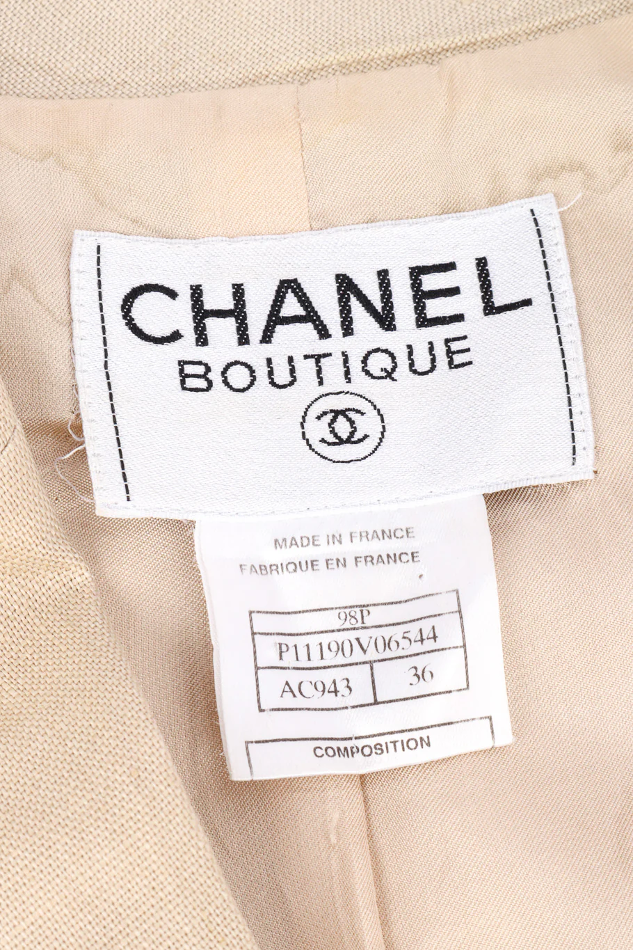 1998 S/S Linen Blazer - Image 11