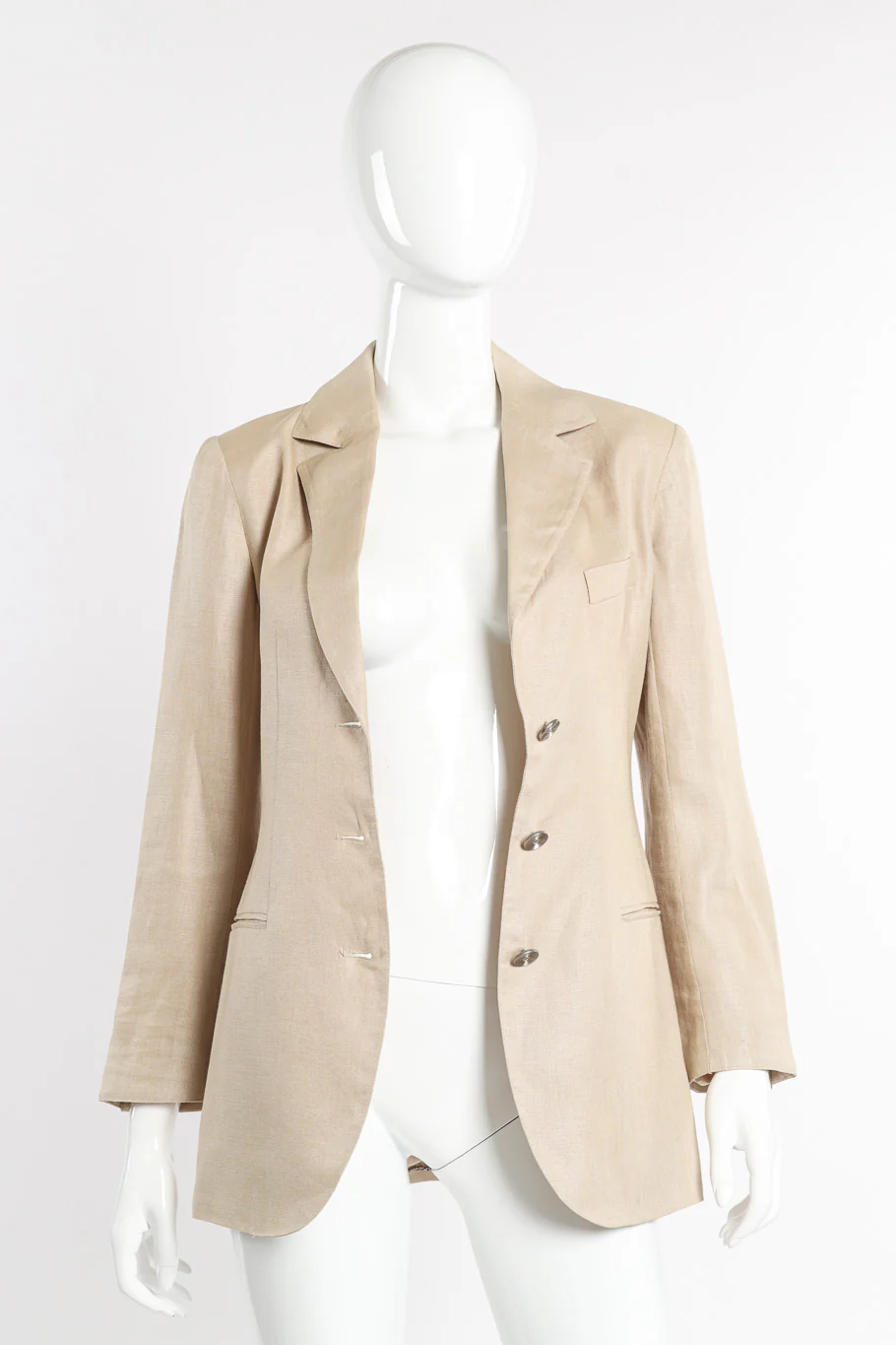 1998 S/S Linen Blazer - Image 3