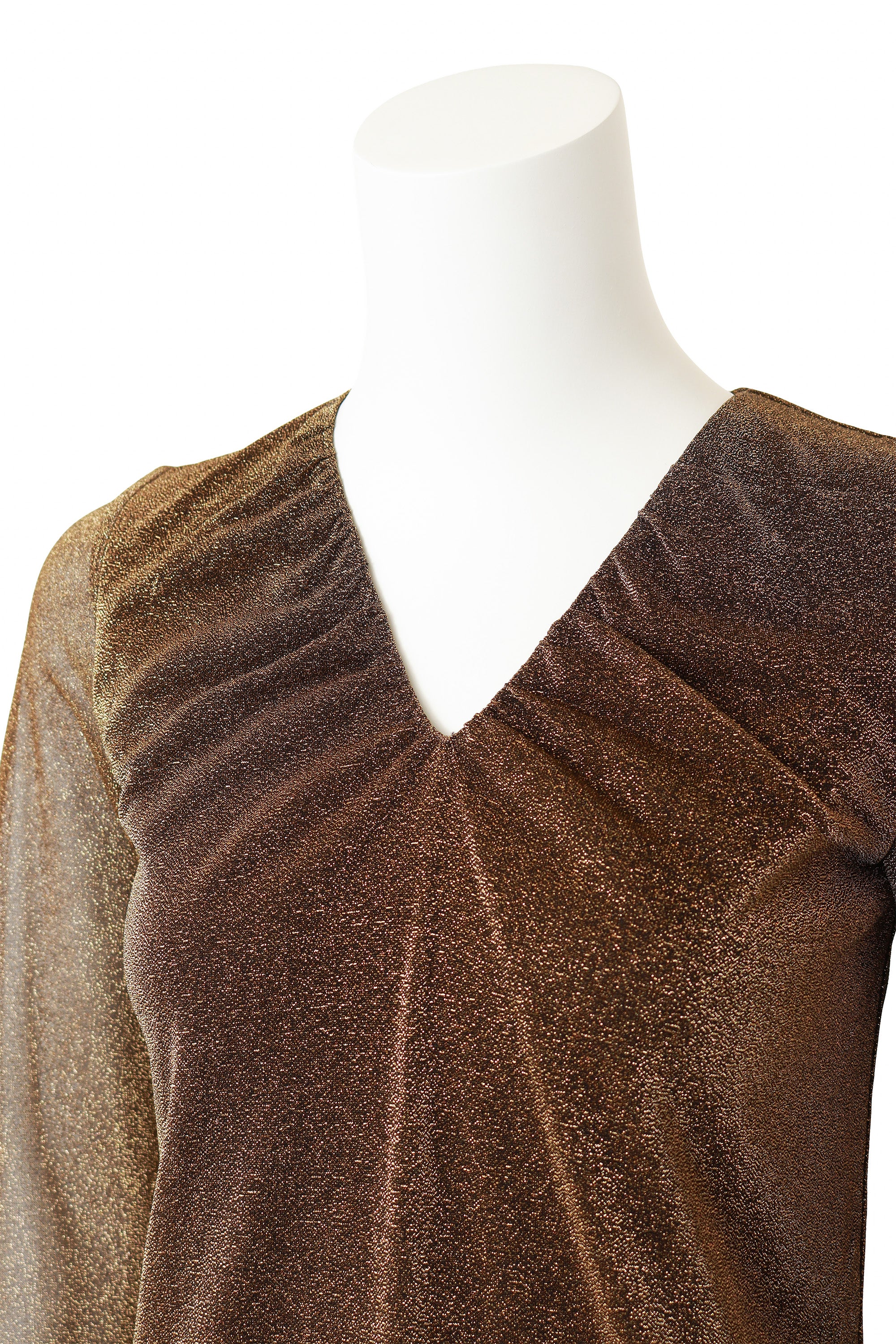 2000 F/W Metallic Gathered Mini Dress - Image 3
