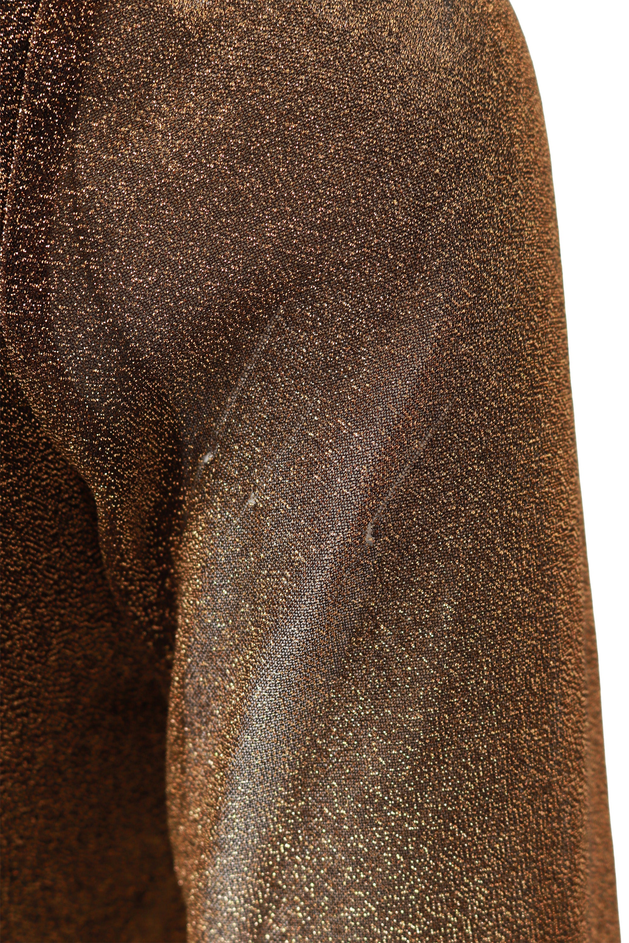 2000 F/W Metallic Gathered Mini Dress - Image 7