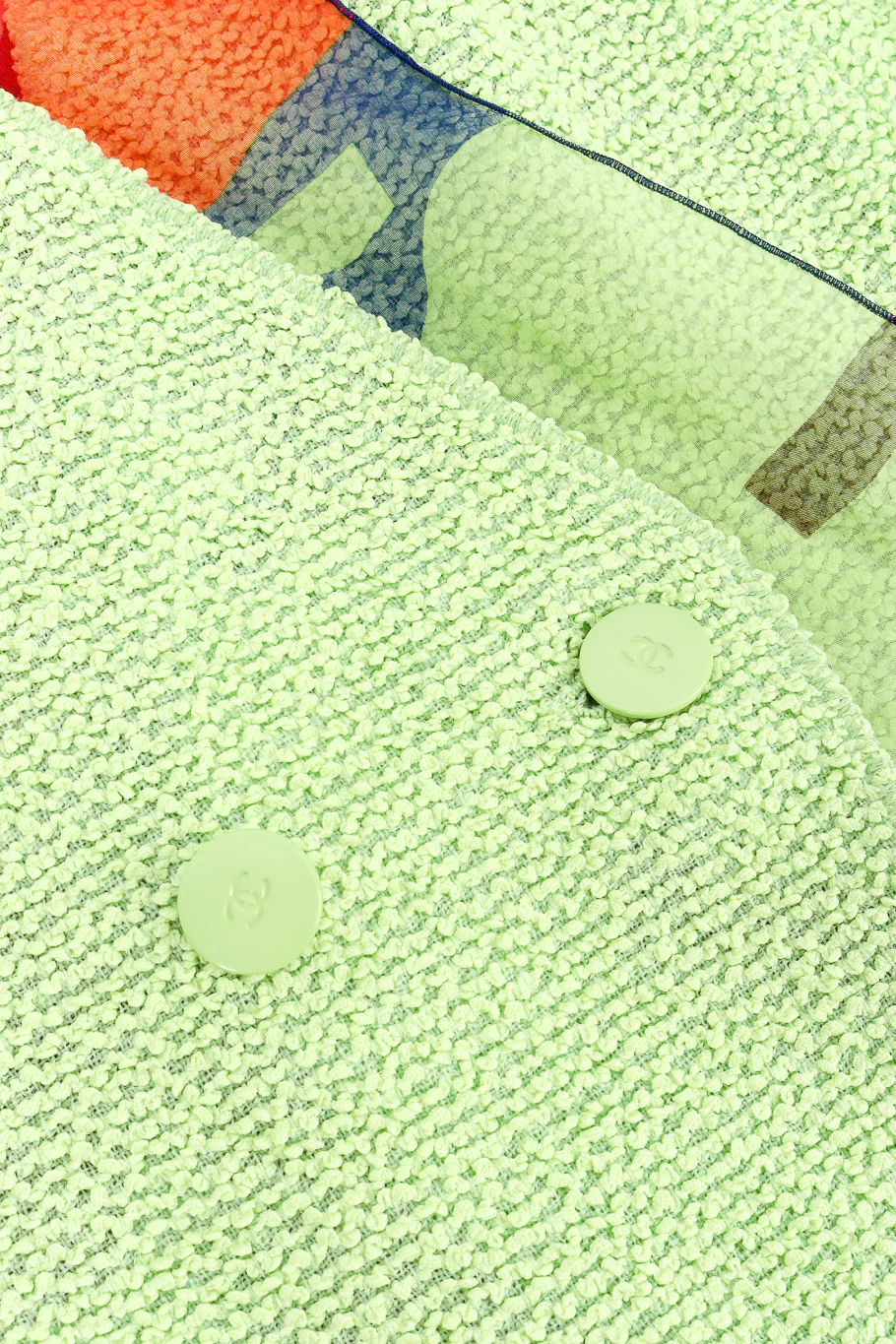 2000 S/S Boucle Jacket, Tank and Skirt Set - Image 8