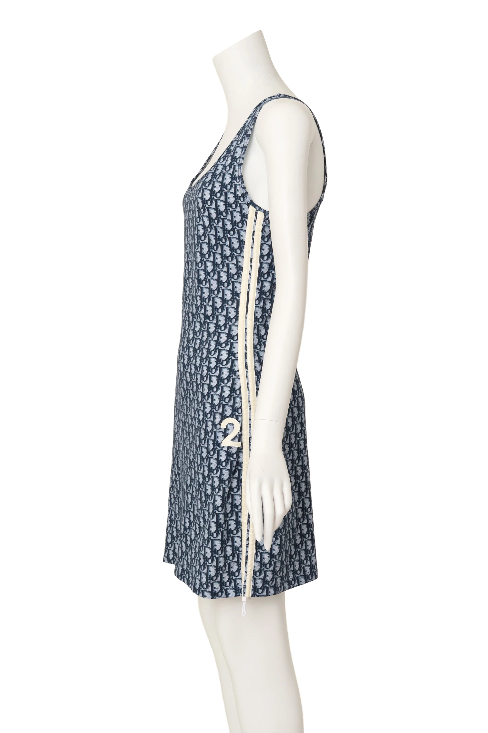 2000s Trotter Logomania Knit Mini Dress - Image 3