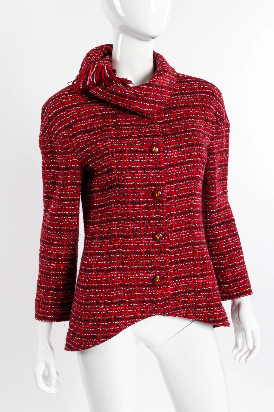 2001 F/W Bouclé Scarf Jacket
