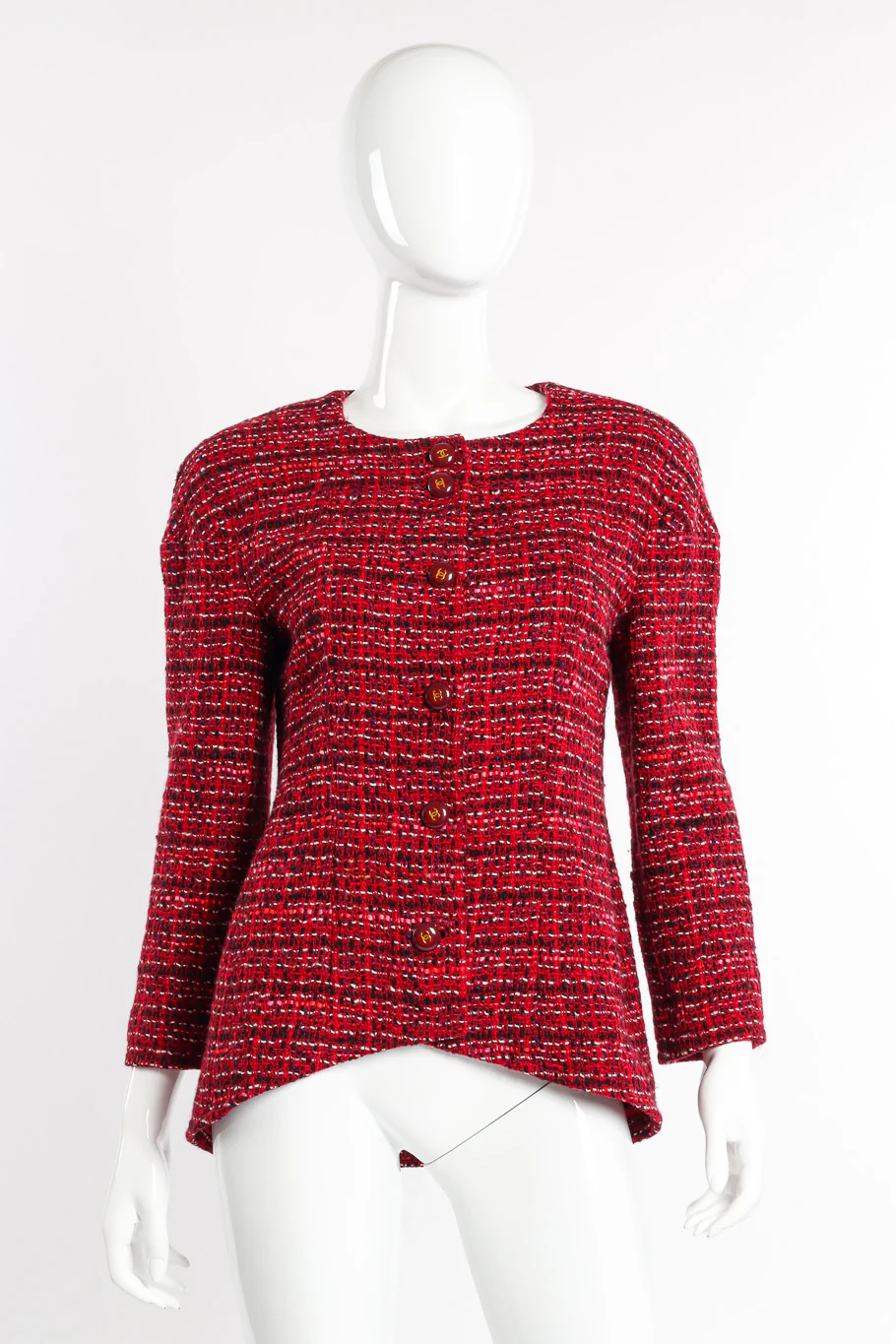 2001 F/W Bouclé Scarf Jacket - Image 2
