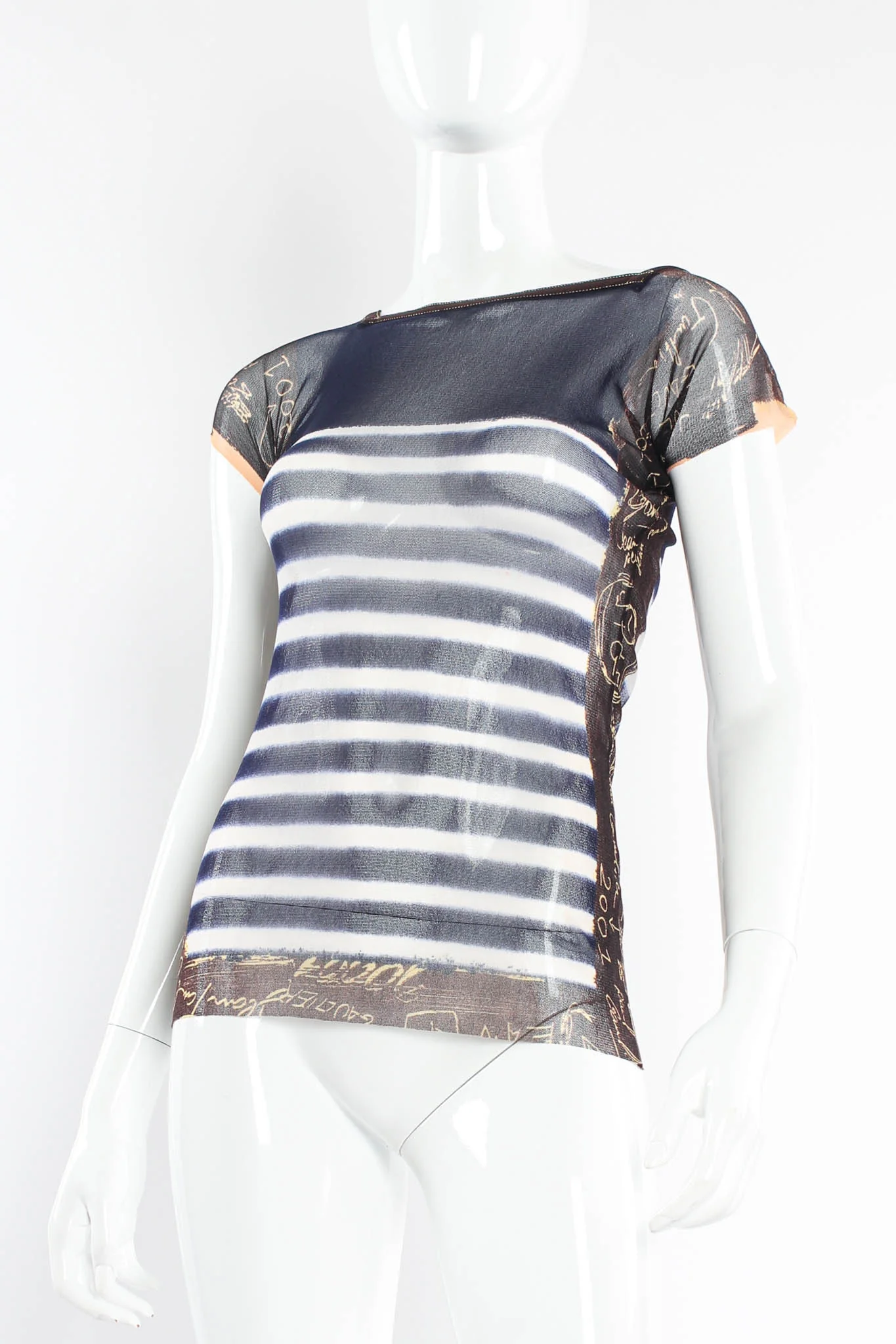 2001 Graffiti Nautical Mesh Tee - Image 4