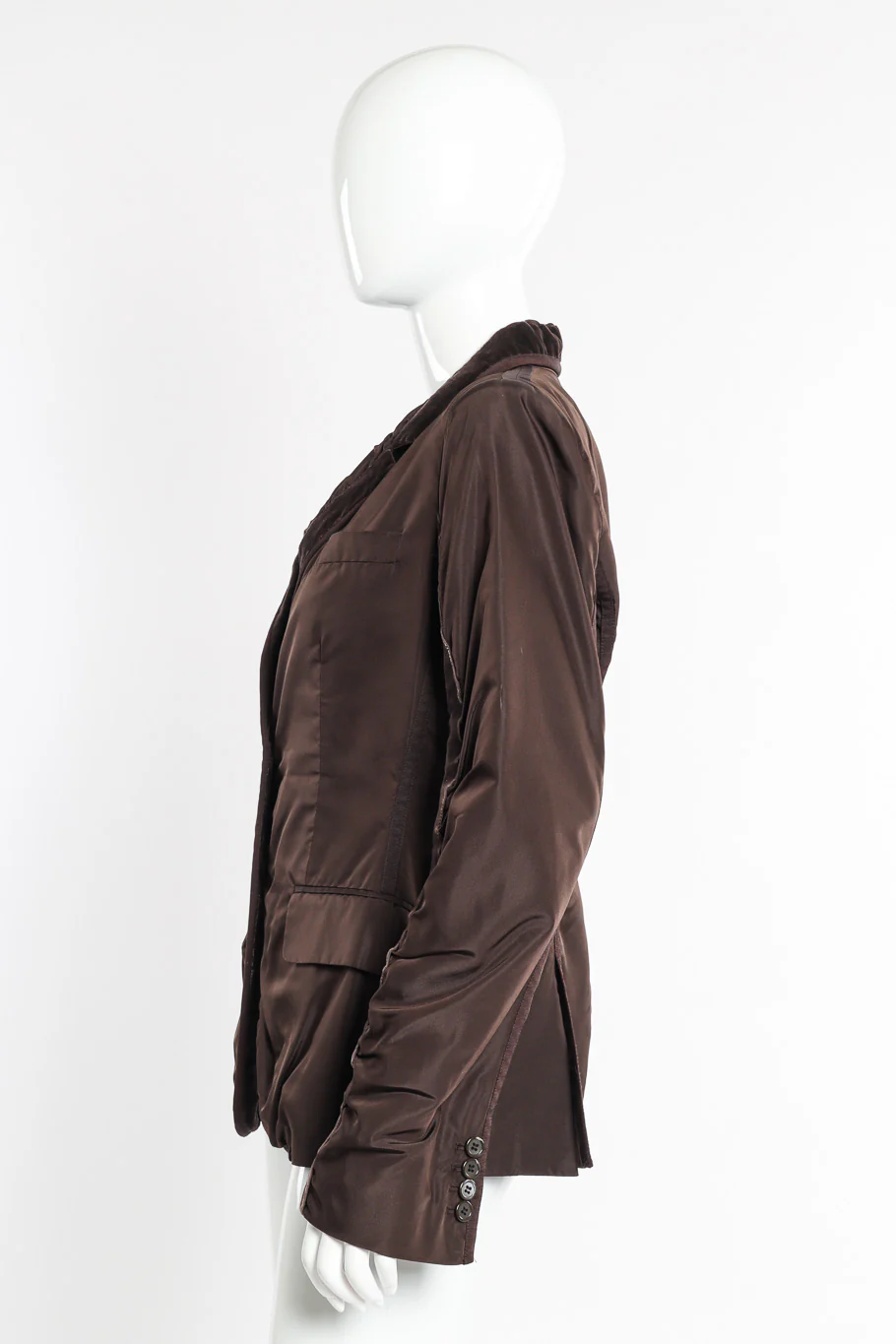 2002 F/W Taffeta Velvet Jacket - Image 3