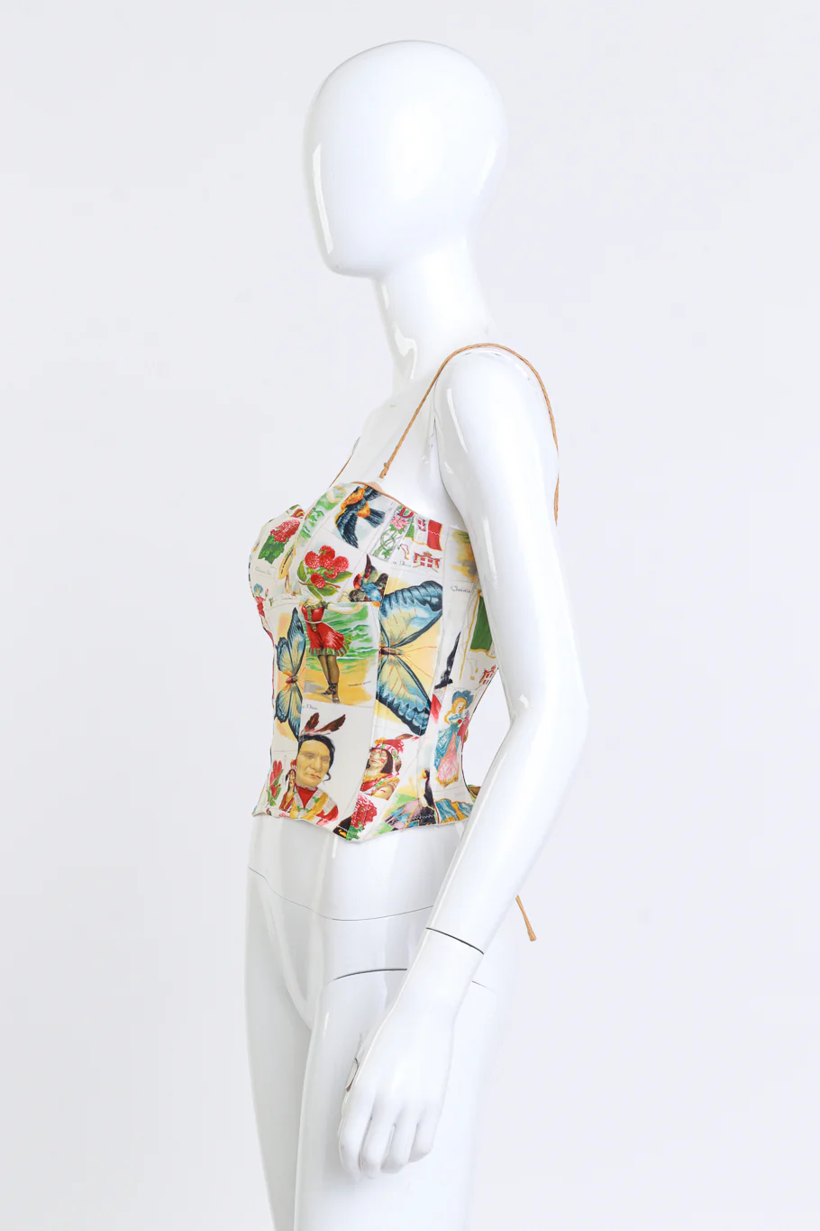 2002 S/S Stamp Print Bustier - Image 2